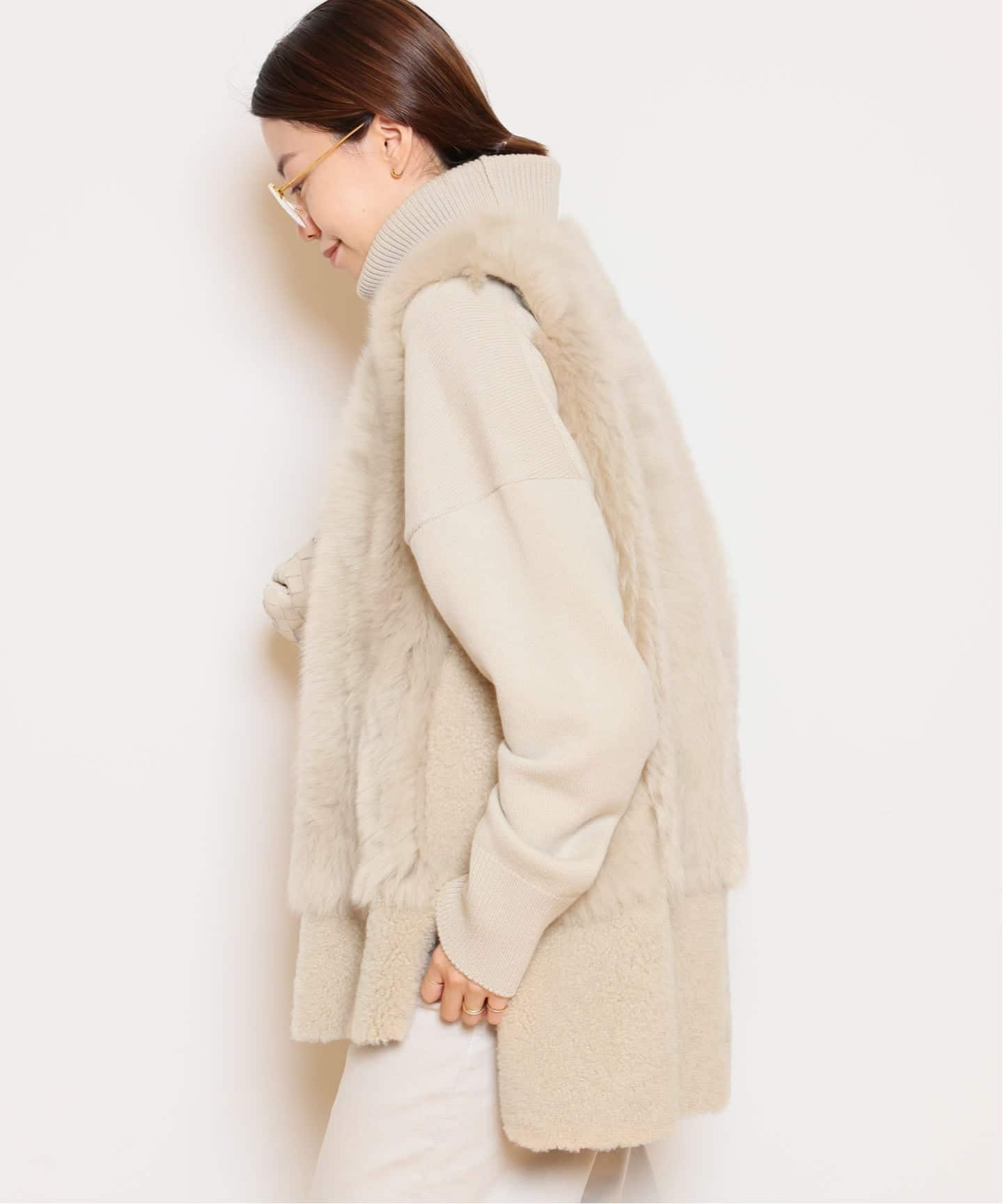 KARL DONOGHUE/カールドノヒュー】TOSCANA SHEARLING ジレ（ベスト