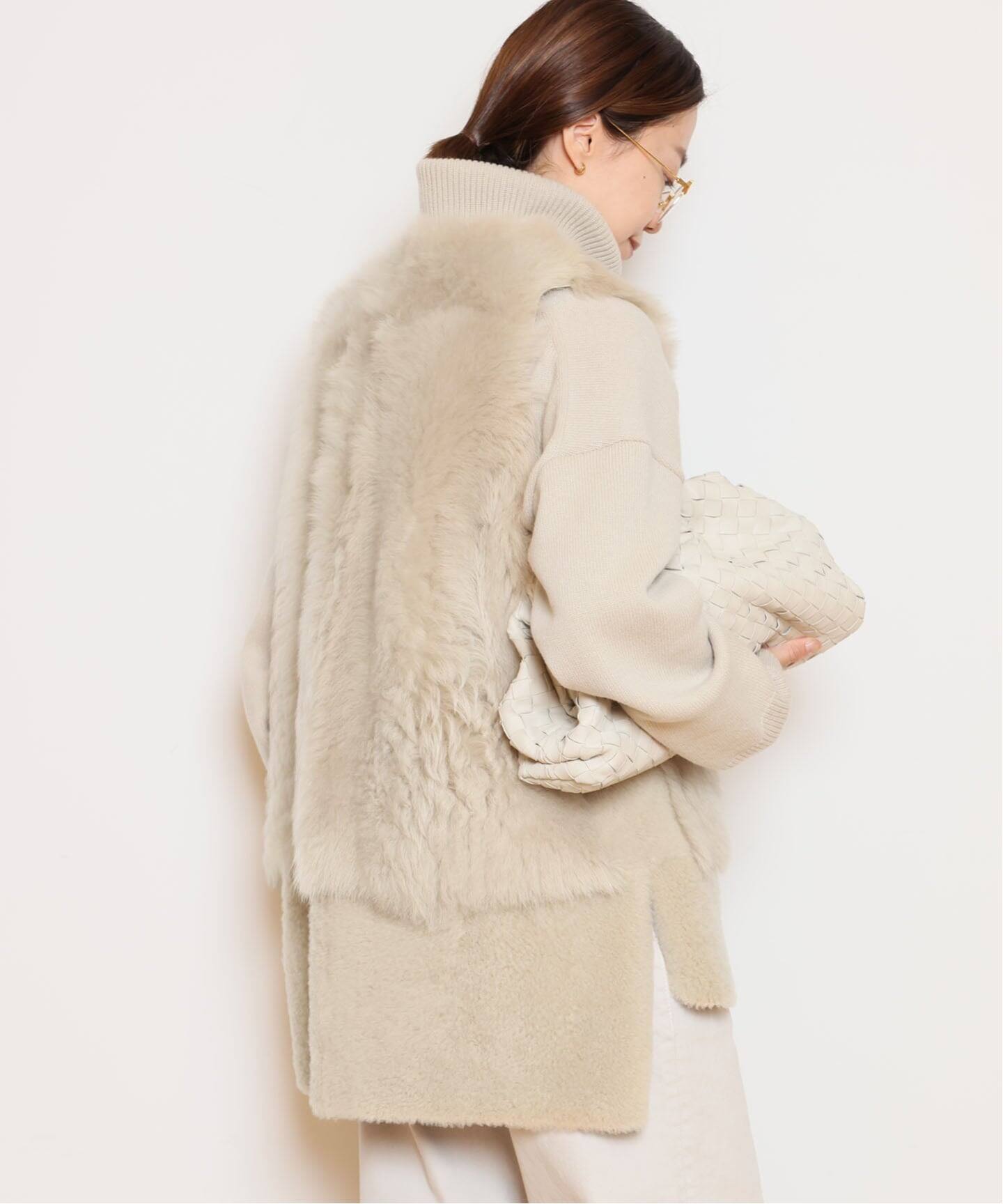 KARL DONOGHUE ジレ Karl Donoghue（カールドノヒュー） ファーベスト SHEARLING LONG