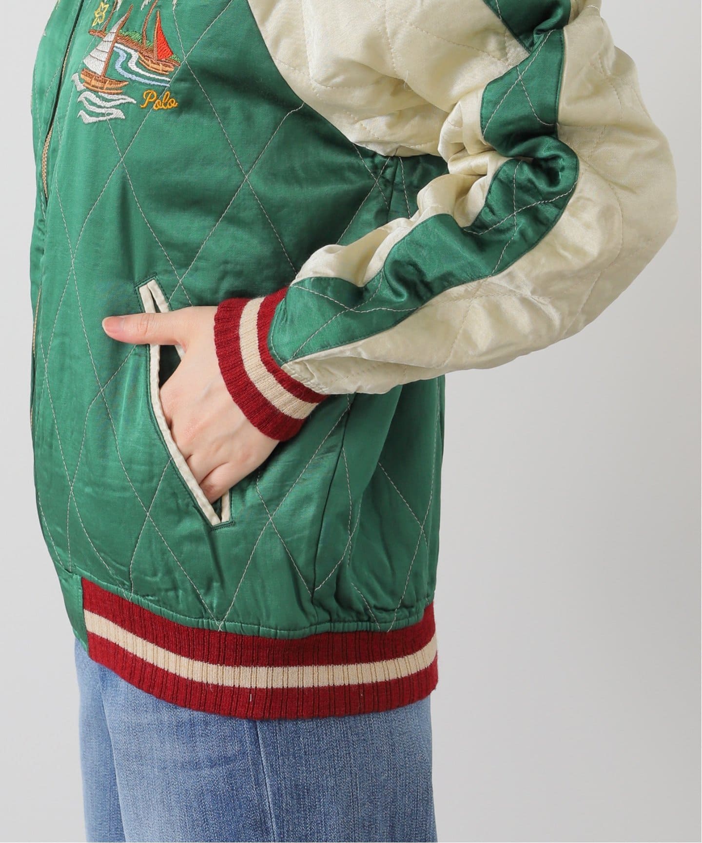 POLO RALPH LAUREN SOUVENIR BOMBER ジャケット POLO RALPH LAUREN/ポロ ラルフ ローレン】SOUVENIR BOMBER