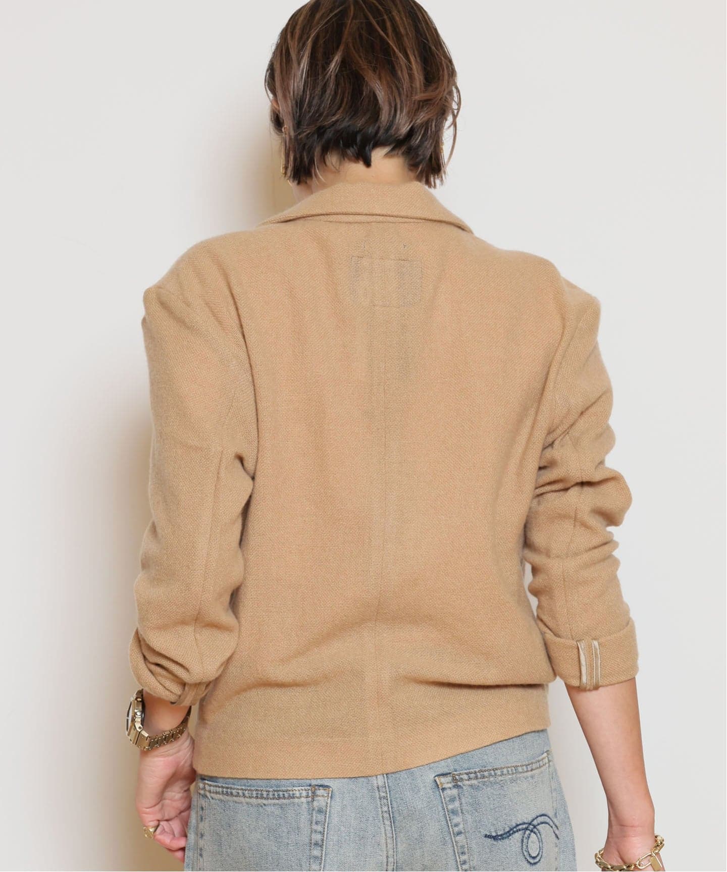 人気完売/MUSE de Deuxieme Classe/ ツィードジャケット DEUXIEME CLASSE - MUSE deDeuxiemeClasse CANONICOストライプ