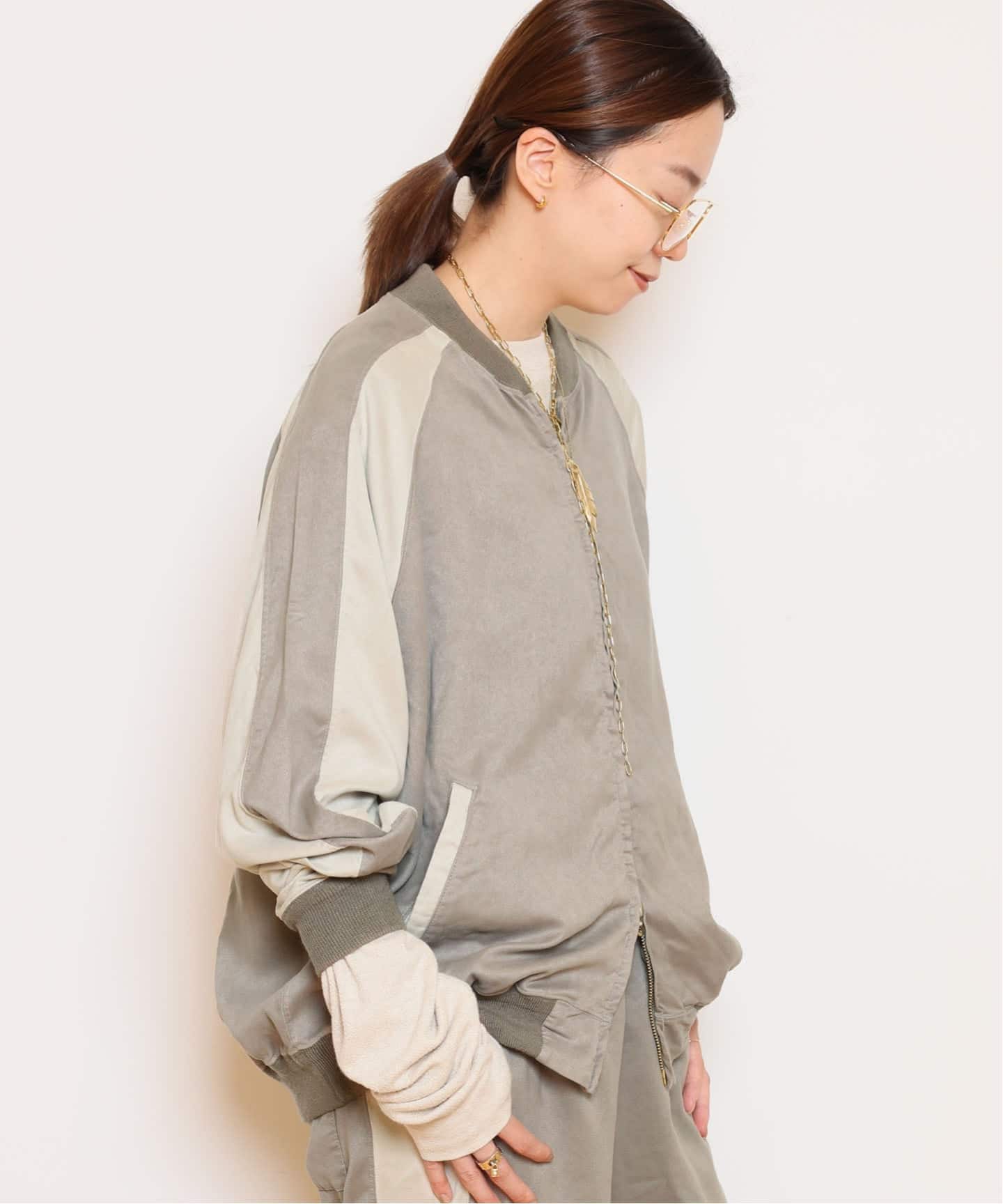 REMI RELIEF/レミレリーフ】SUEDE LIKE ZIP ジャケット（その他