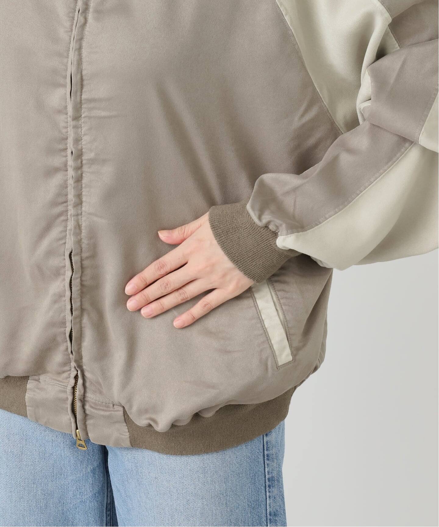 ジャケット・アウター REMI RELIEF SUEDE LIKE RAGLAN ZIP JACKET REMI RELIEF/レミ レリーフ】 SUEDE LIKE RAGLAN ZIP JACKET