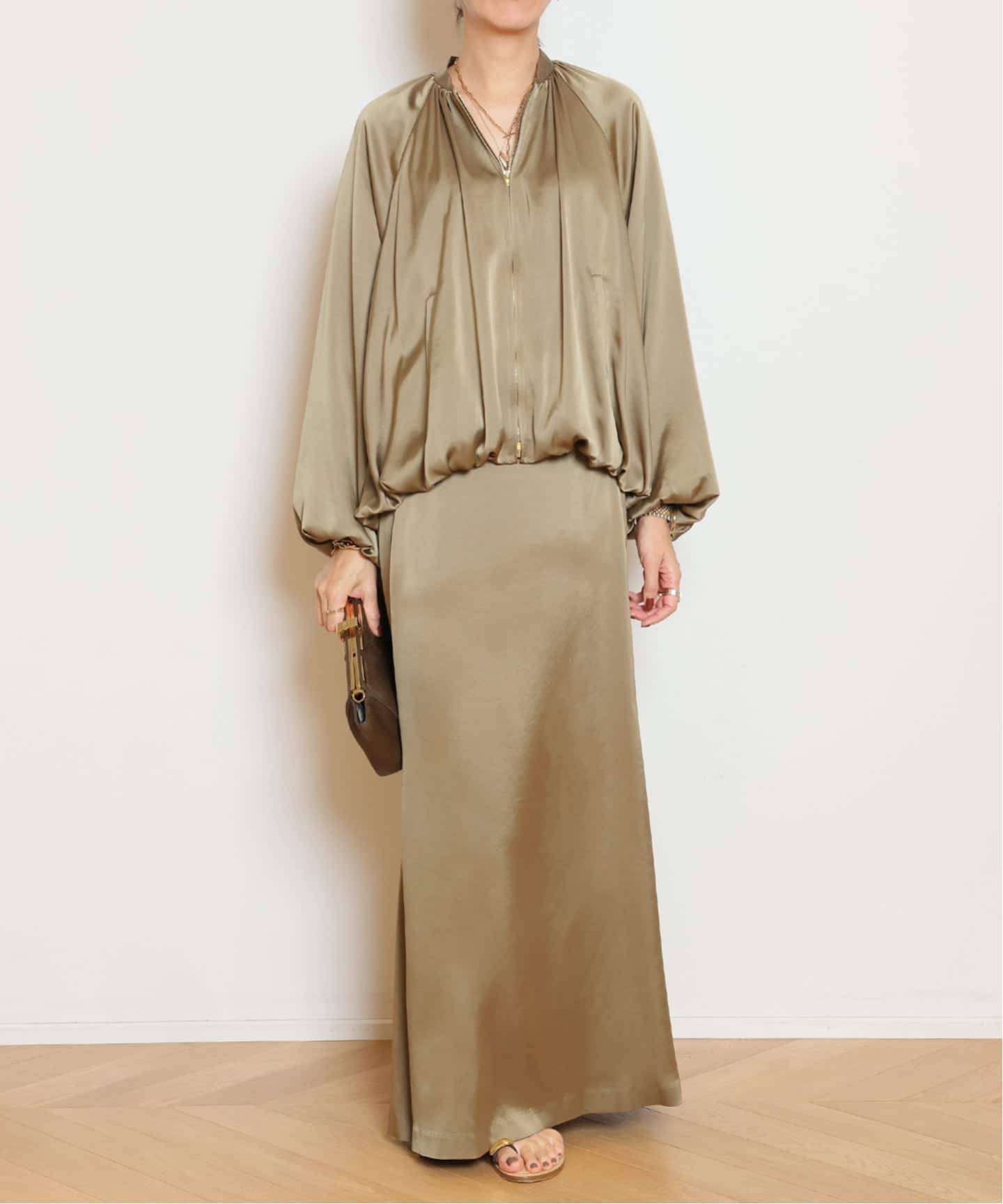 Col Pierrot/コルピエロ】サテンブルゾン（その他ブルゾン／アウター