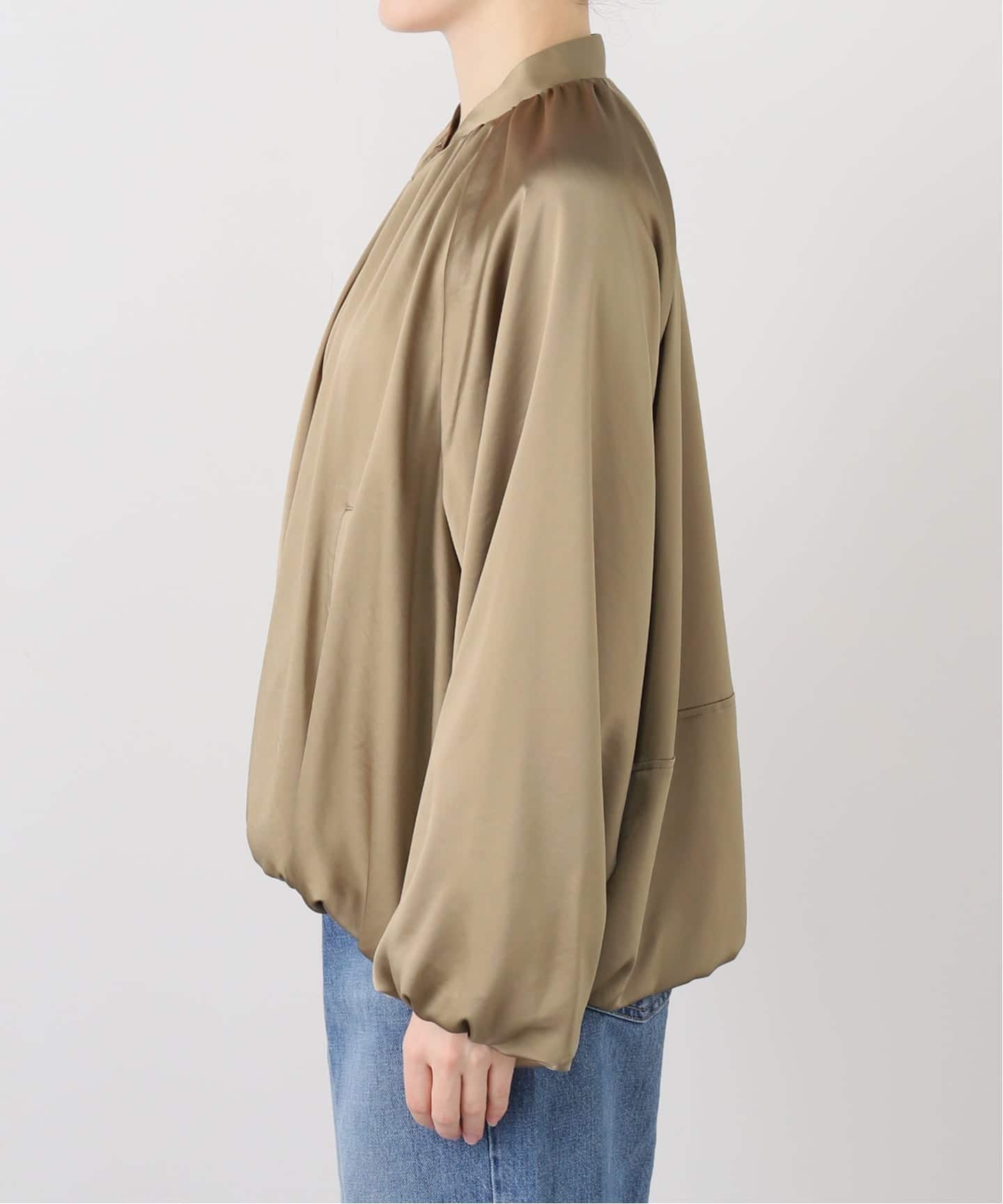 【Col Pierrot/コルピエロ】SHEER ブルゾン Col Pierrot/コルピエロ】サテンブルゾン（その他ブルゾン／アウター