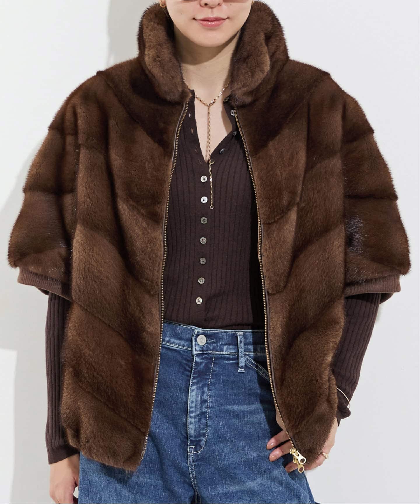 新品未使用 タグ付‼️アパルトモン ミンクジップブルゾン L'Appartement DEUXIEME CLASSE - アパルトモン Mink Zip