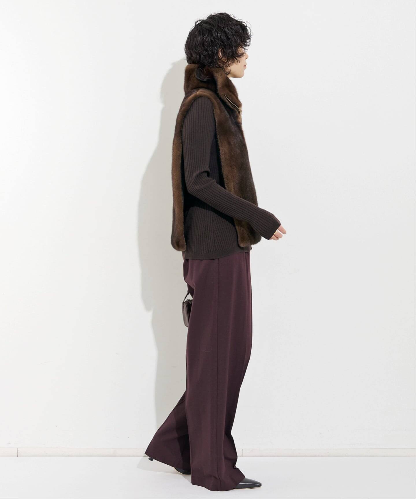 L'Appartementルー アンドレアFAKE MINK VEST新品タグ付 L'Appartement ルー アンドレア FAKE MINK VEST