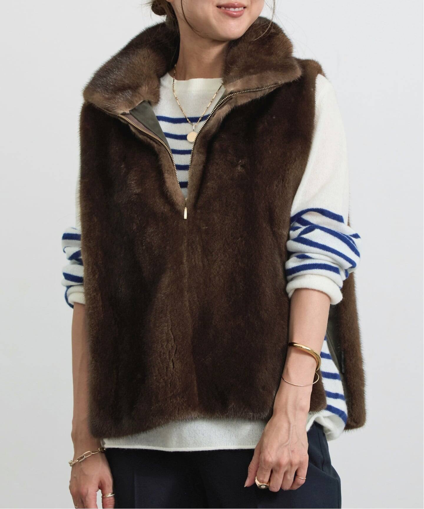 MINK VEST（その他ジャケット・スーツ）｜L