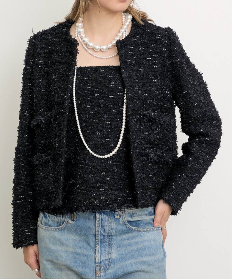 Fancy yarn Tweed Jacket（その他ジャケット・スーツ）｜L