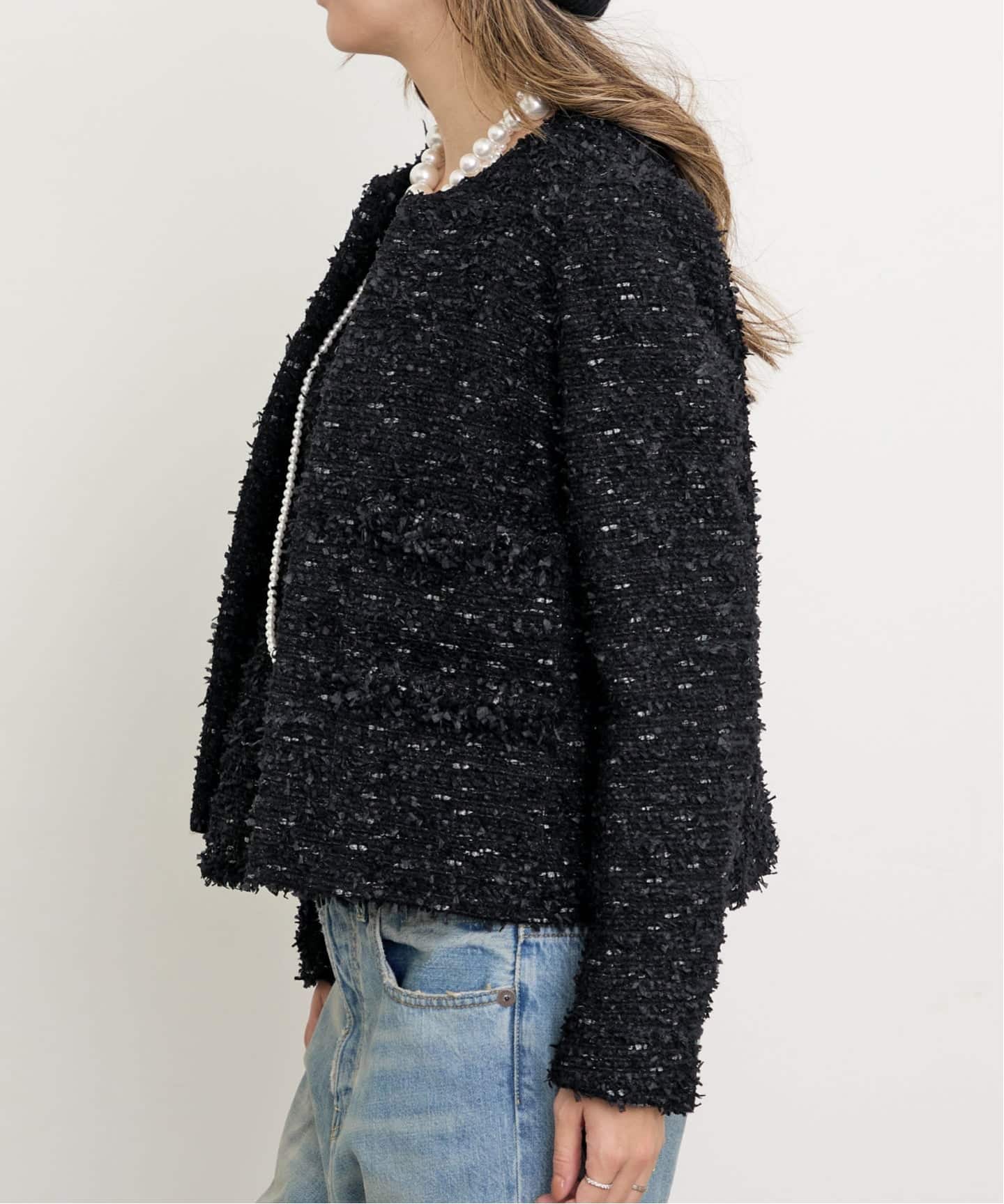 【24SS】アパルトモン Original Yarn Tweed Jacket 24SS】アパルトモン Original Yarn Tweed Jacket 24SS