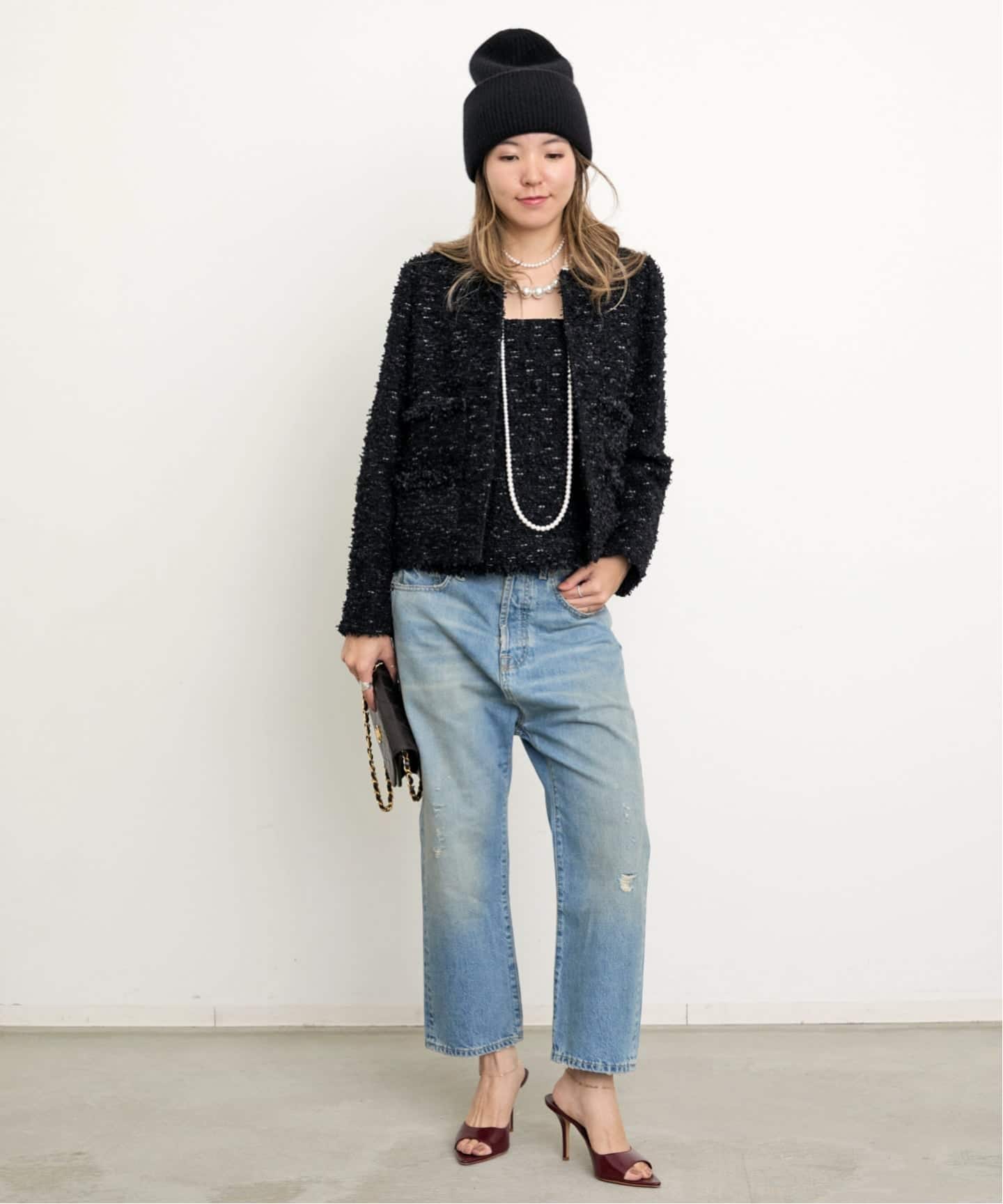 【24SS】アパルトモン Original Yarn Tweed Jacket 24SS】アパルトモン Original Yarn Tweed Jacket 24SS