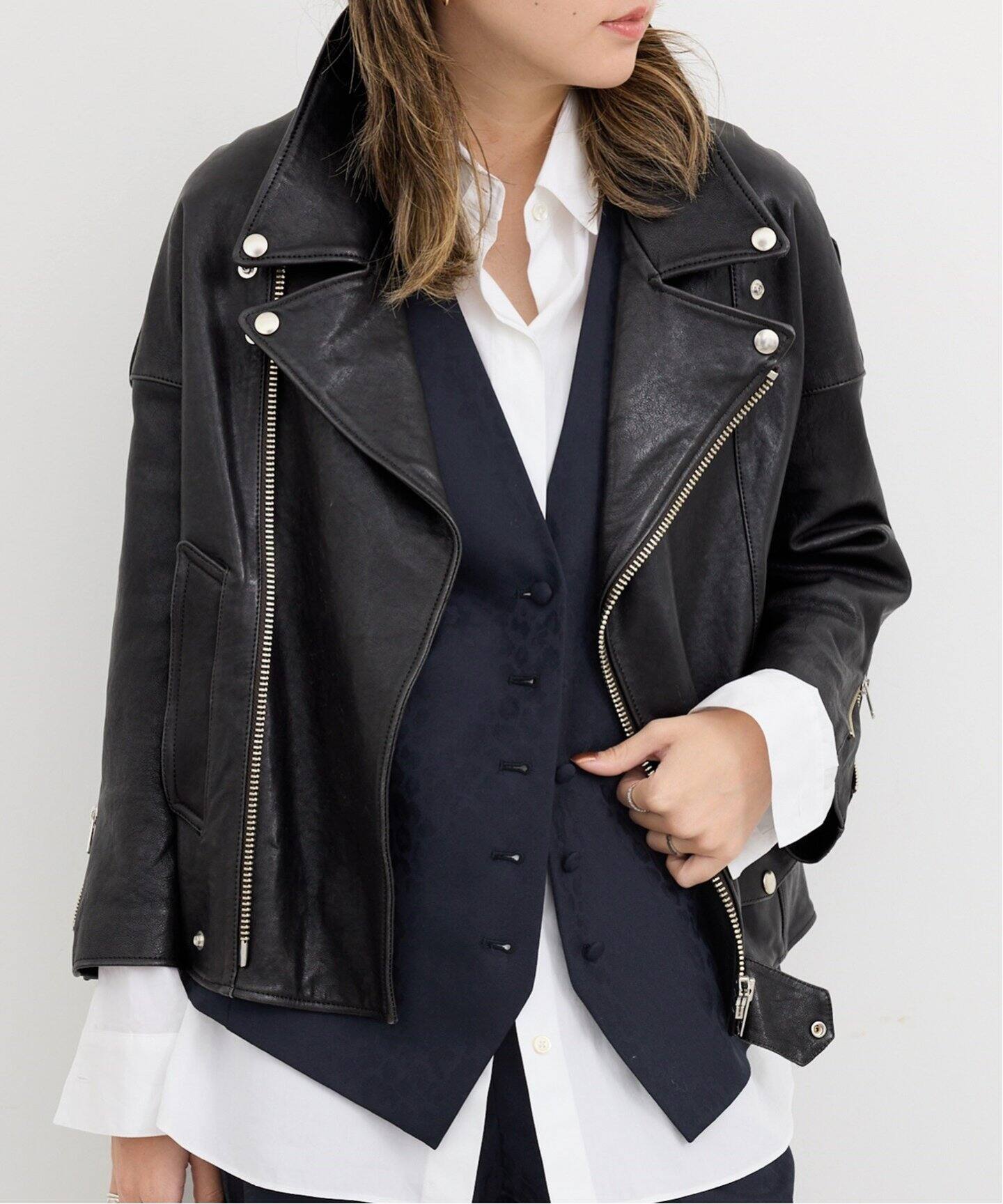 LISIERE Riders Jacket（レザージャケット）｜L 