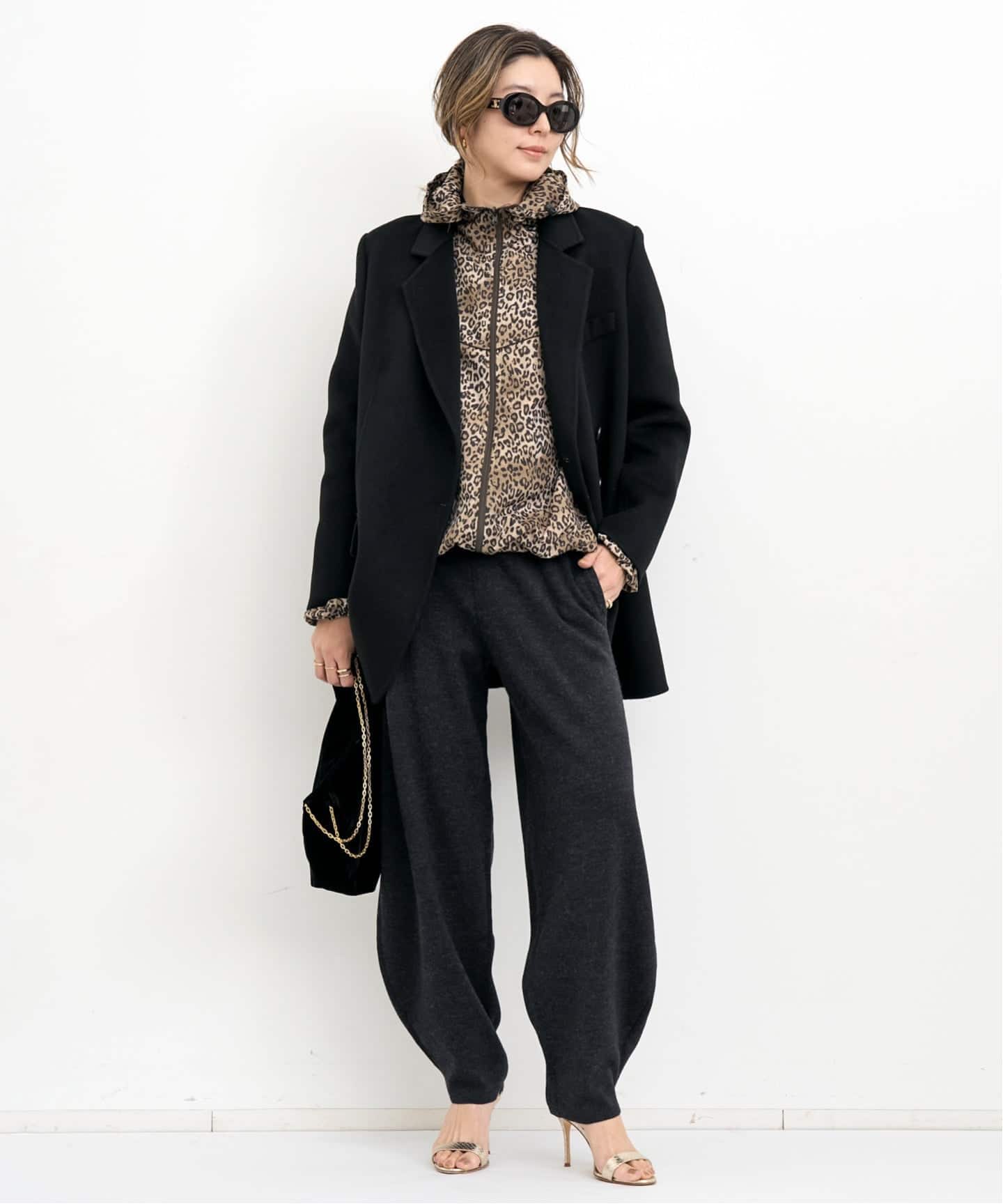 Leopard Print Reversible Blouson（その他ジャケット・スーツ）｜L