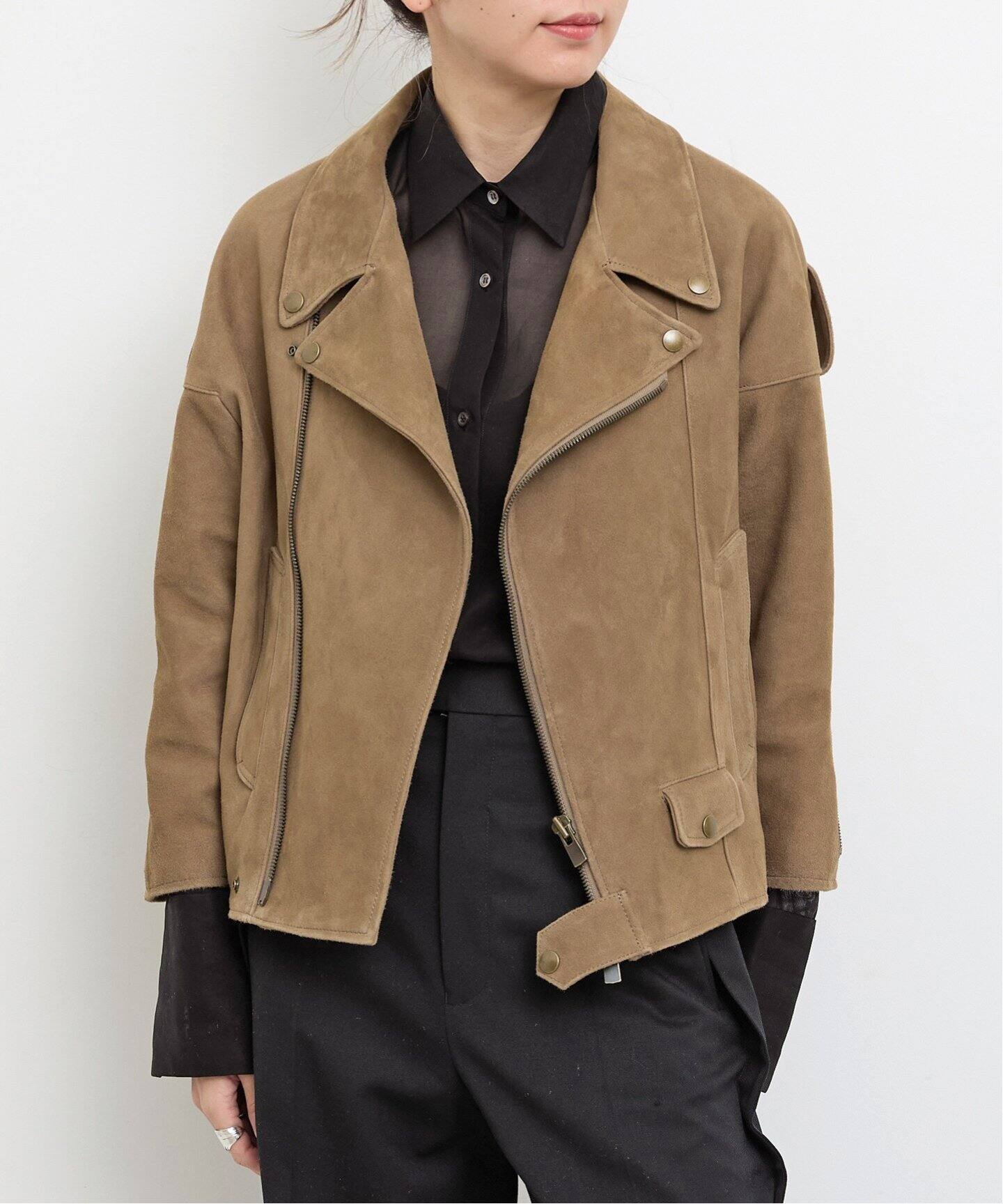 Goat Suede Leather Riders（レザージャケット）｜L 