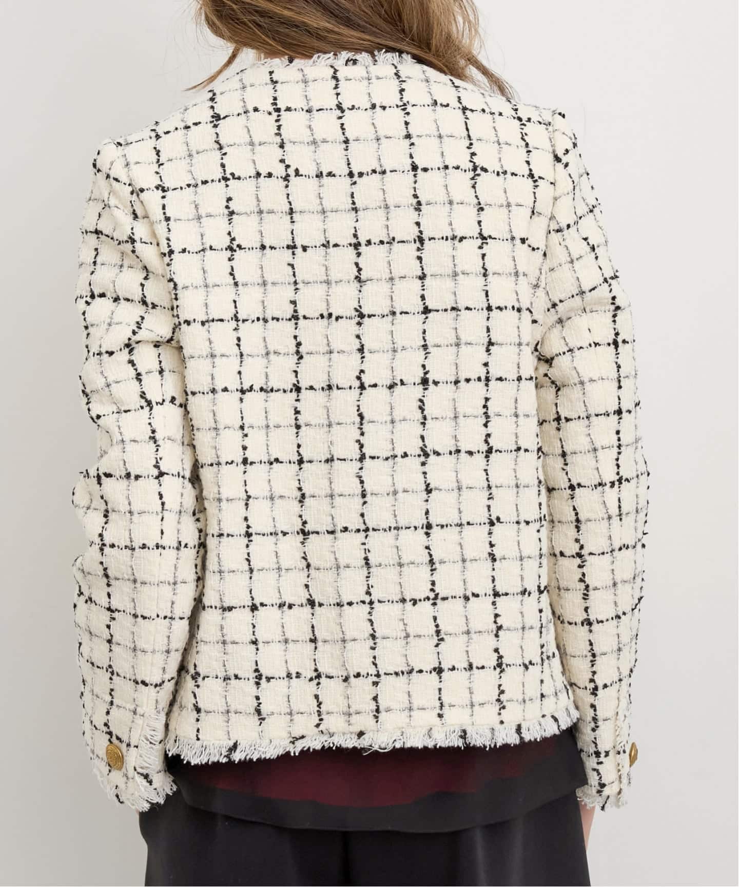 LINTON TWEED SHORT JACKET（その他ジャケット・スーツ）｜L