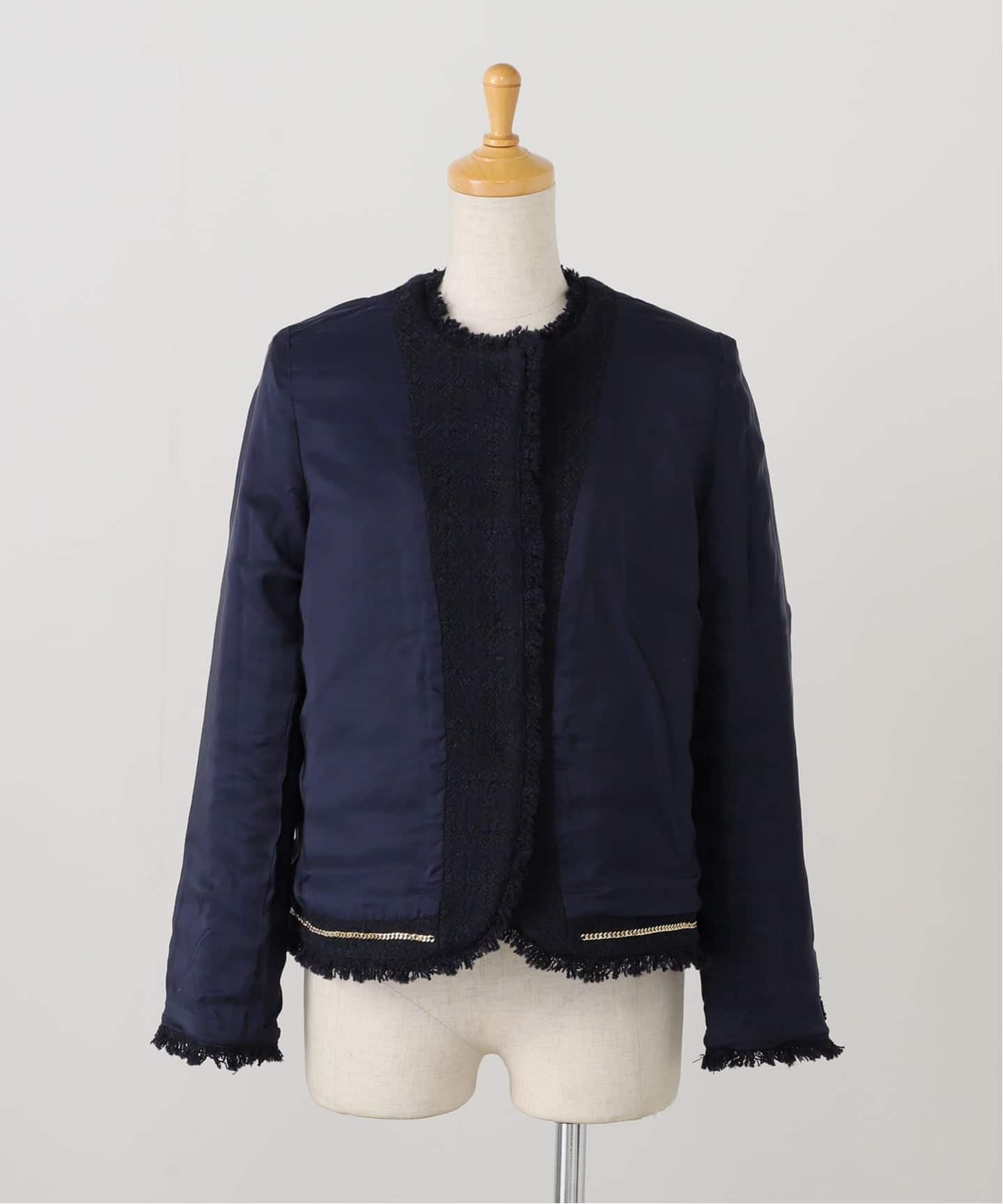 LINTON TWEED SHORT JACKET（その他ジャケット・スーツ）｜L