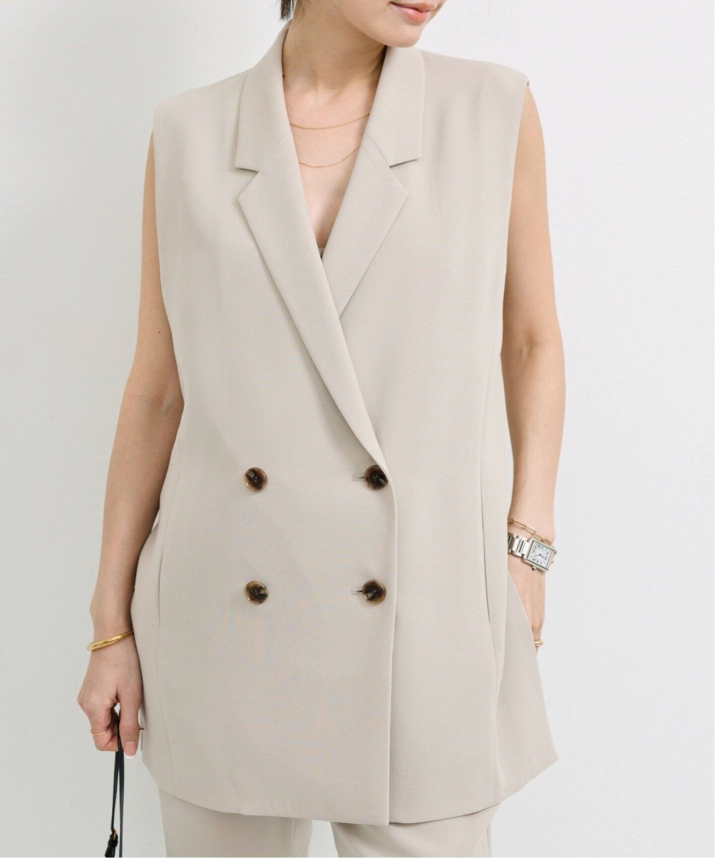 Georgette Vest（ジレ）｜L