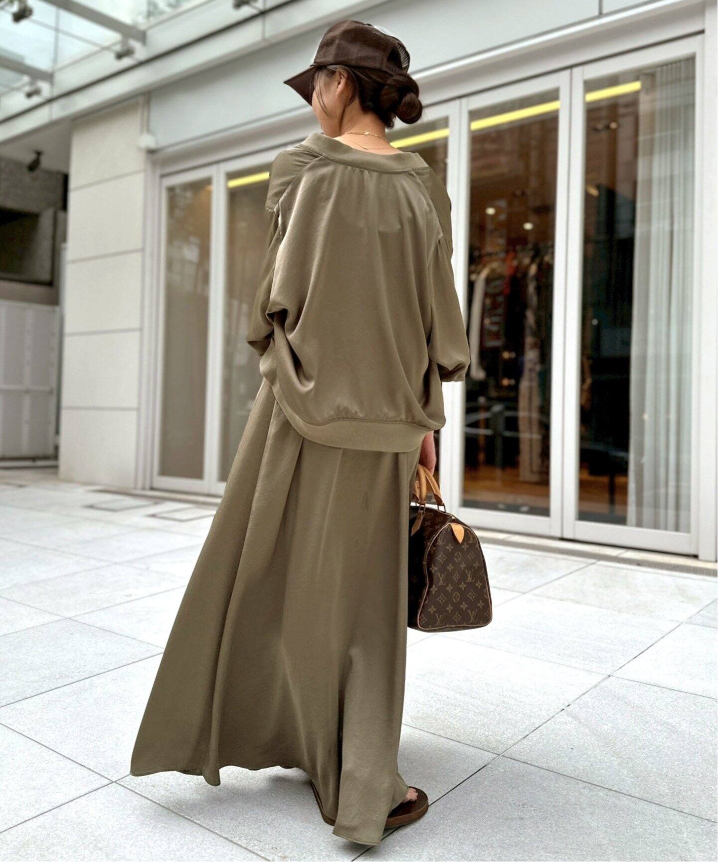 25SS★L'Appartement Satin Blouson カーキ F Satin Blouson（その他ジャケット・スーツ）｜L'Appartement
