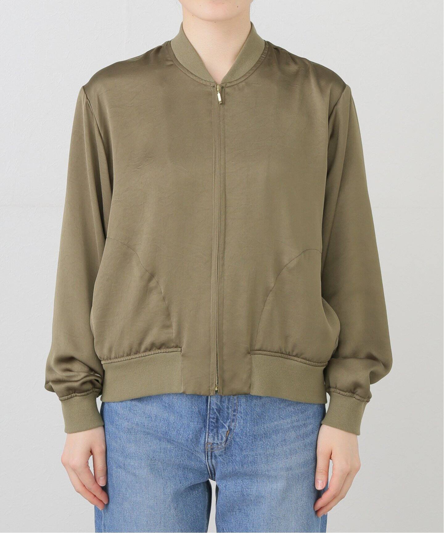 Satin Blouson（その他ジャケット・スーツ）｜L
