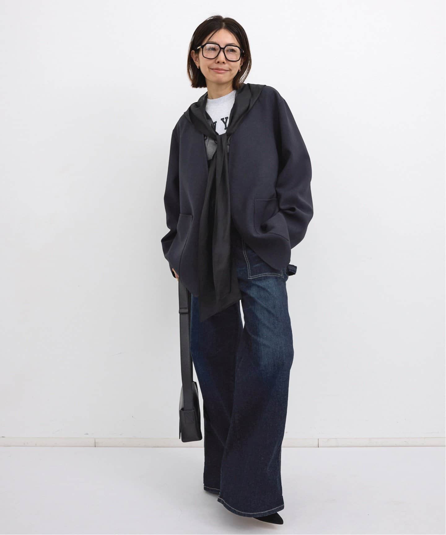 NO COLLAR JACKET with ORGANDY（その他ジャケット・スーツ）｜L