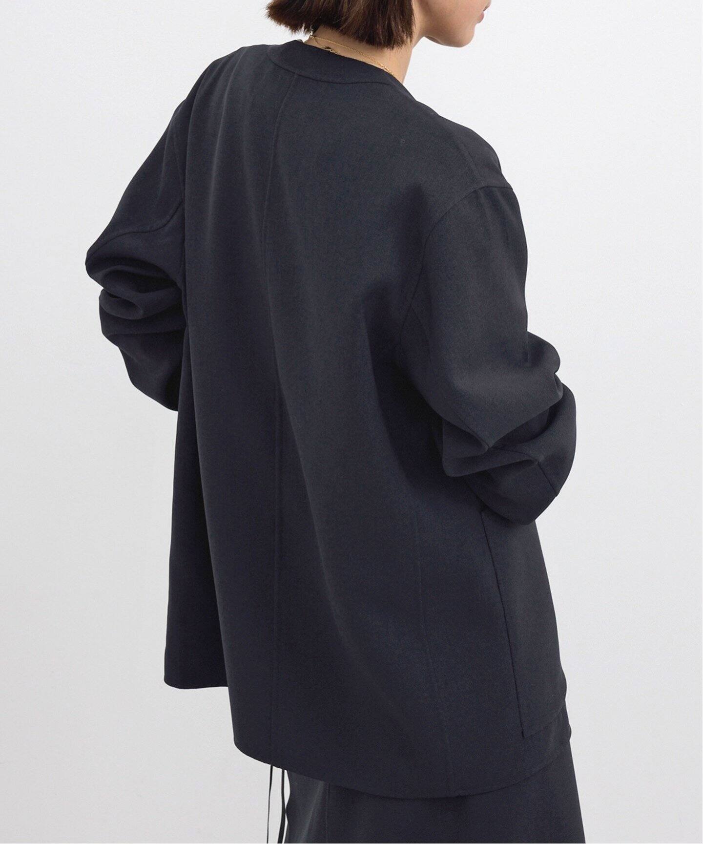 NO COLLAR JACKET with ORGANDY（その他ジャケット・スーツ）｜L