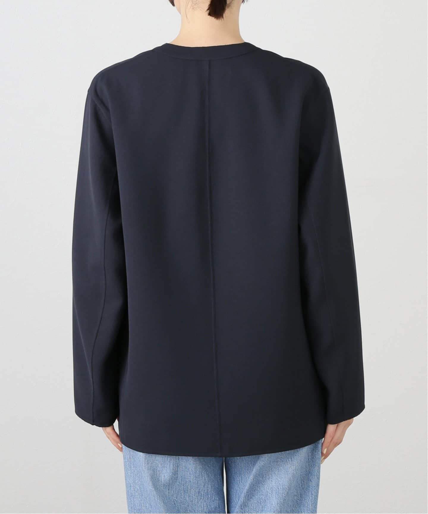 NO COLLAR JACKET with ORGANDY（その他ジャケット・スーツ）｜L