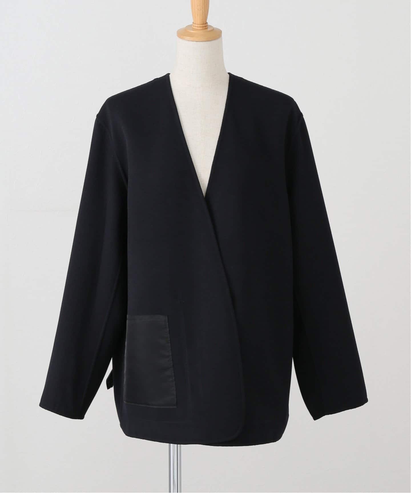 NO COLLAR JACKET with ORGANDY（その他ジャケット・スーツ）｜L