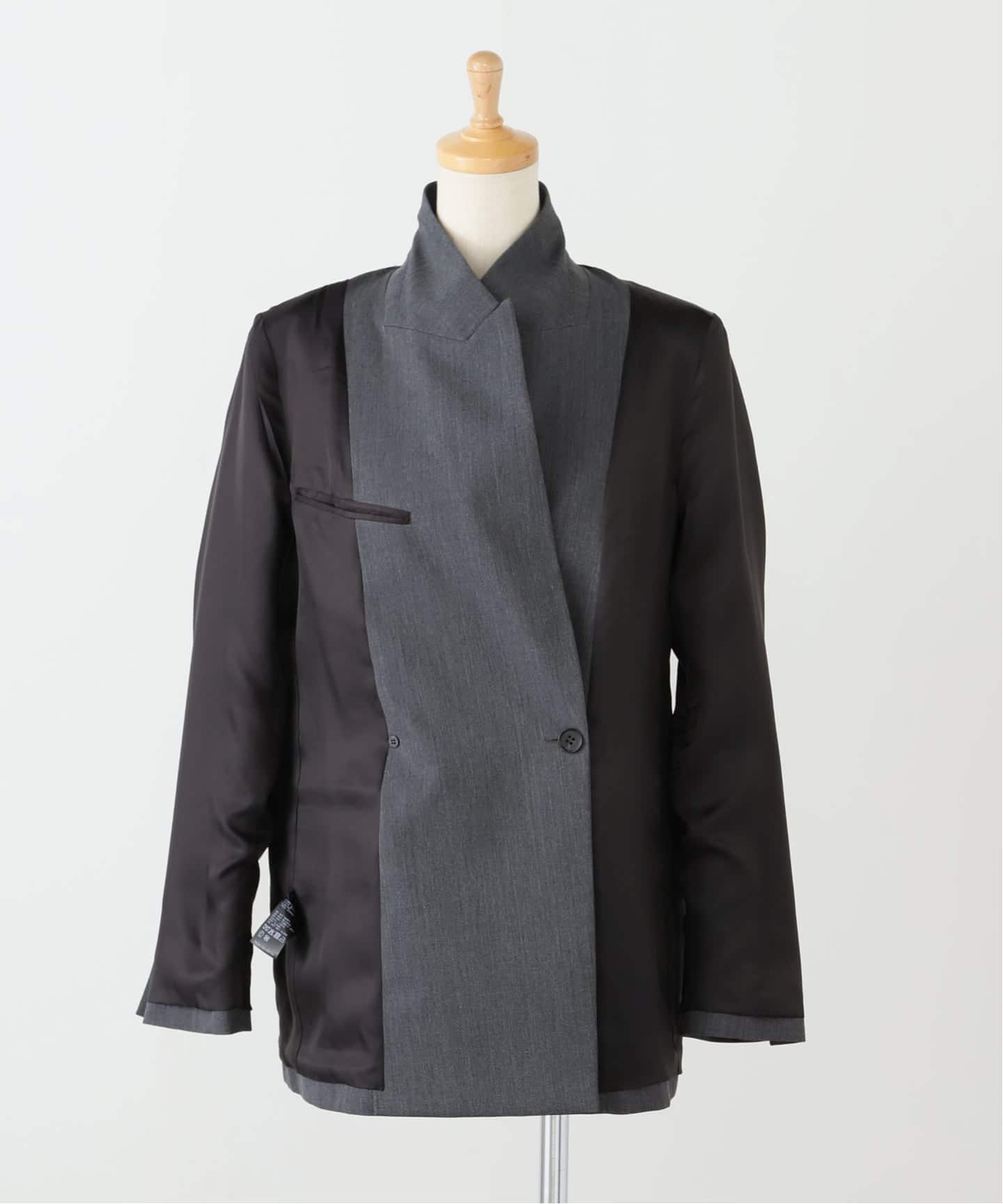 最終価格　黒のテーラードジャケット　アパルトモン 予約》DOUBLE BREASTED JACKET（テーラードジャケット）｜L