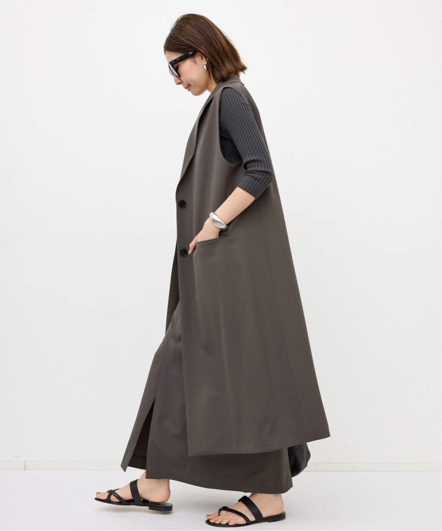 トップス L'Appartement Wool Long Vest トップス L'Appartement Wool Long Vest IDEALSANXUN Long Vest