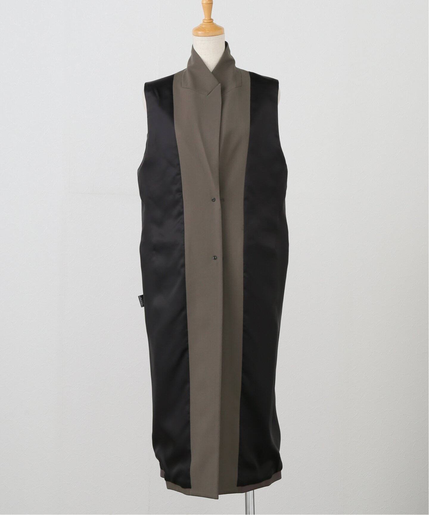 FINE WOOL LONG VEST（ジレ）｜L