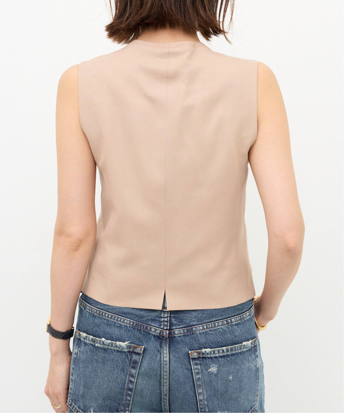美品L'Appartement Knit Vestニットベスト ベージュ L'Appartement Knit Vest ベージュ