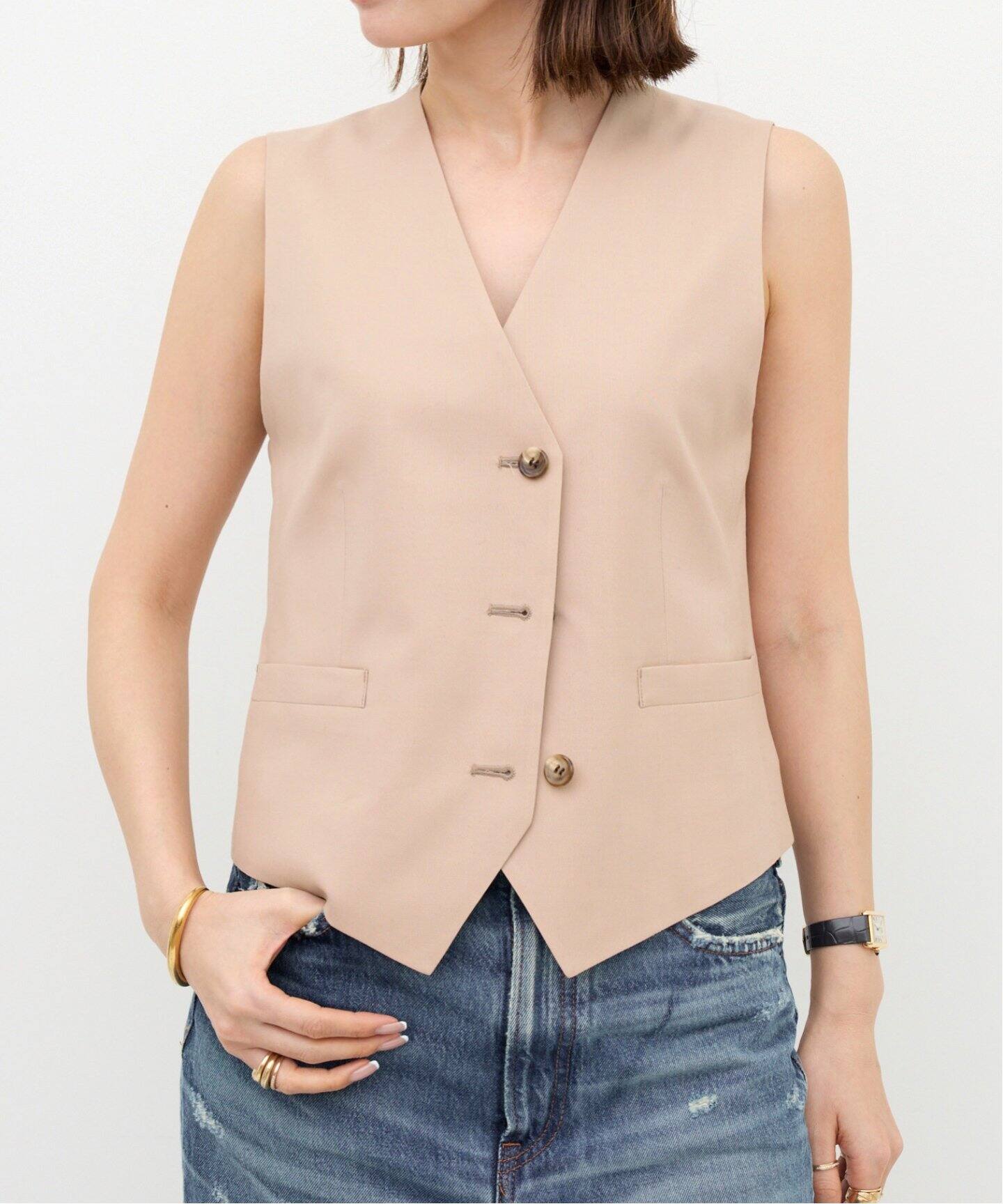 SINGLE BREASTED VEST（ジレ）｜L