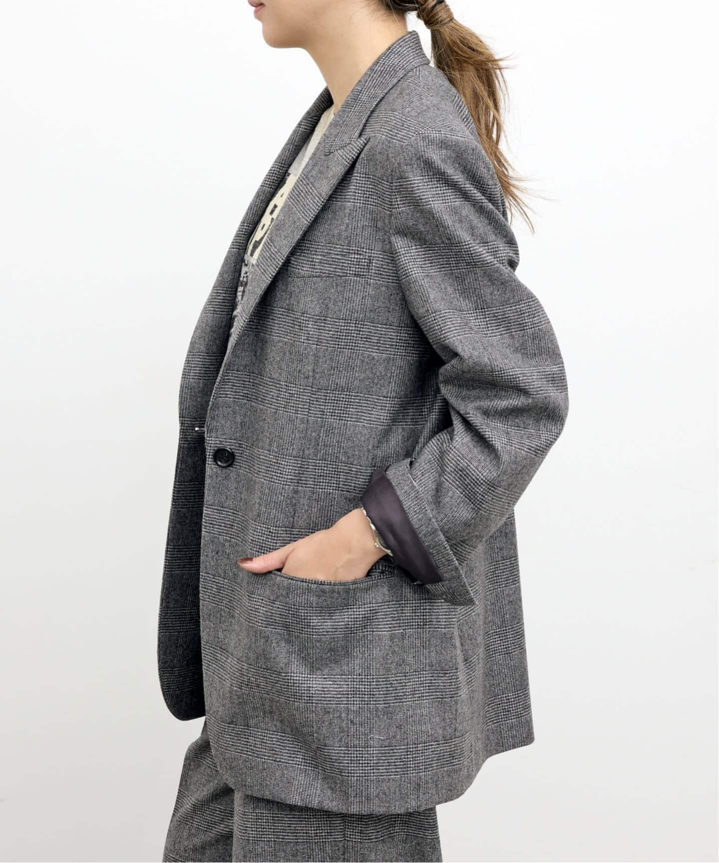 L'Appartement GLENCHECKSINGLE JACKET 日本製 GLEN CHECK SINGLE JACKET（テーラードジャケット）｜L'Appartement