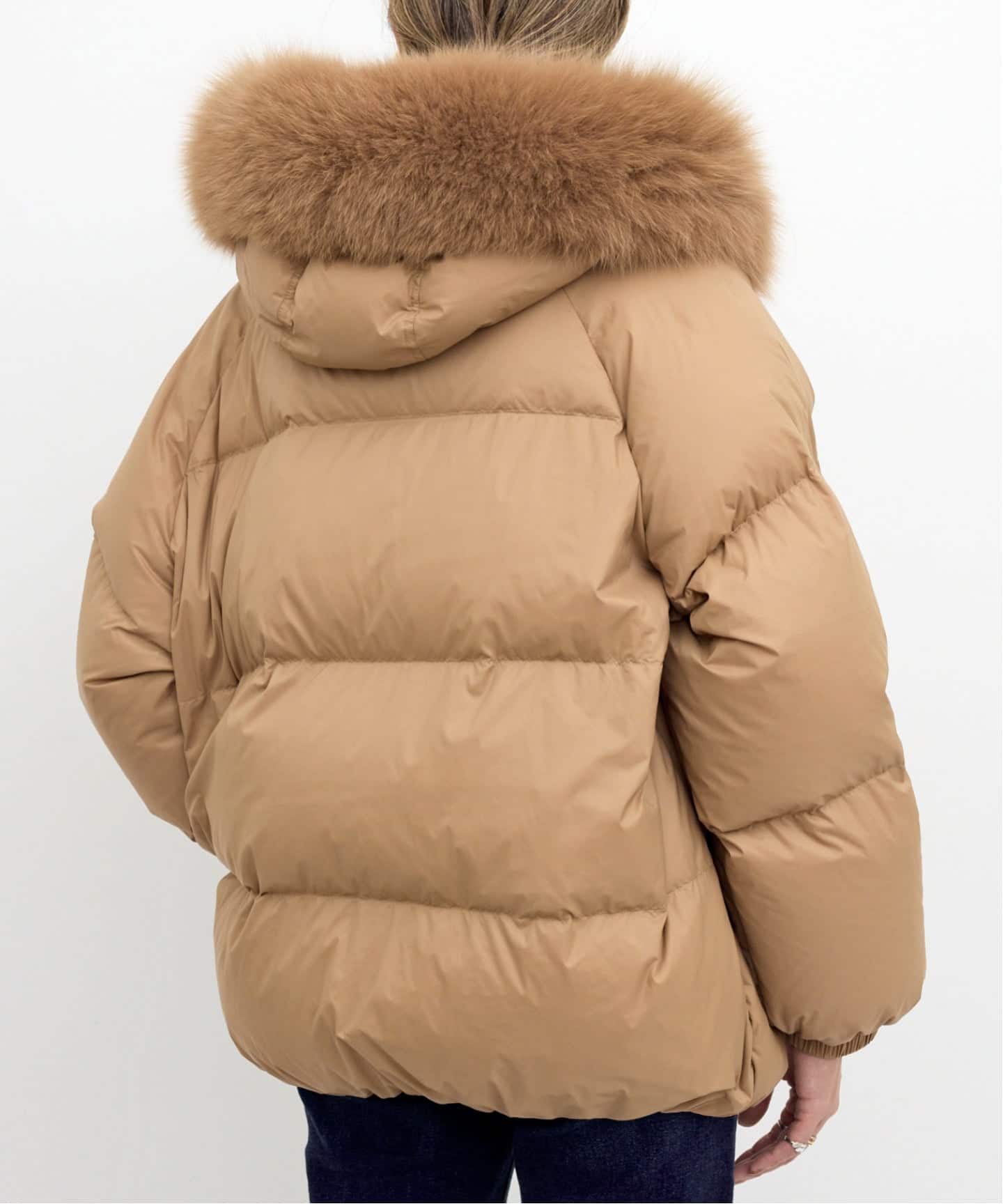 YVES SALOMON/イヴ サロモン】 DOWN WITH FOX FUR（ダウンジャケット