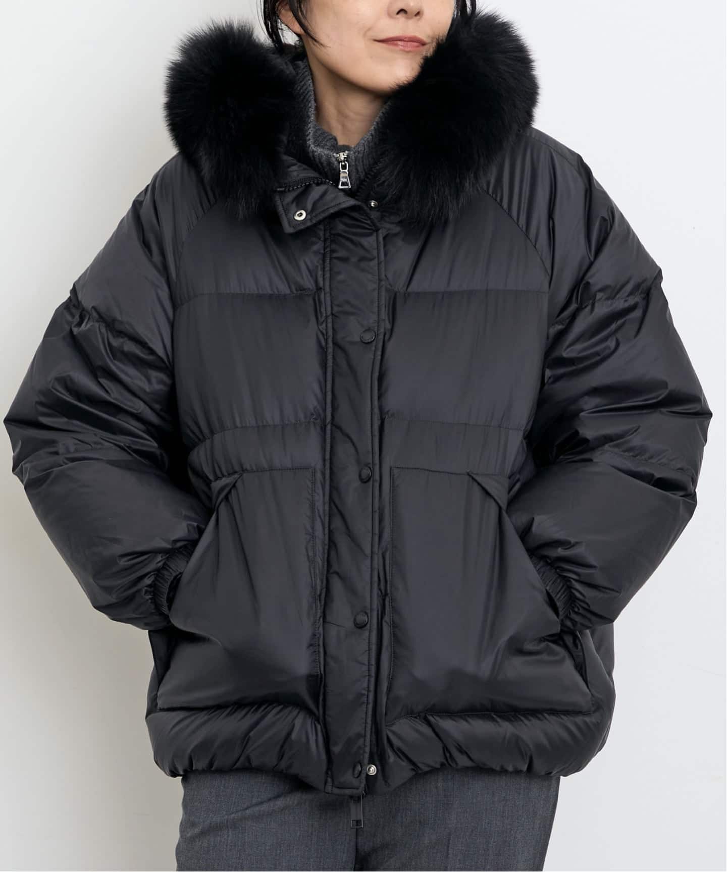 YVES SALOMON イヴサロモン YVES SALOMON/イヴ サロモン】 DOWN WITH FOX FUR（ダウンジャケット