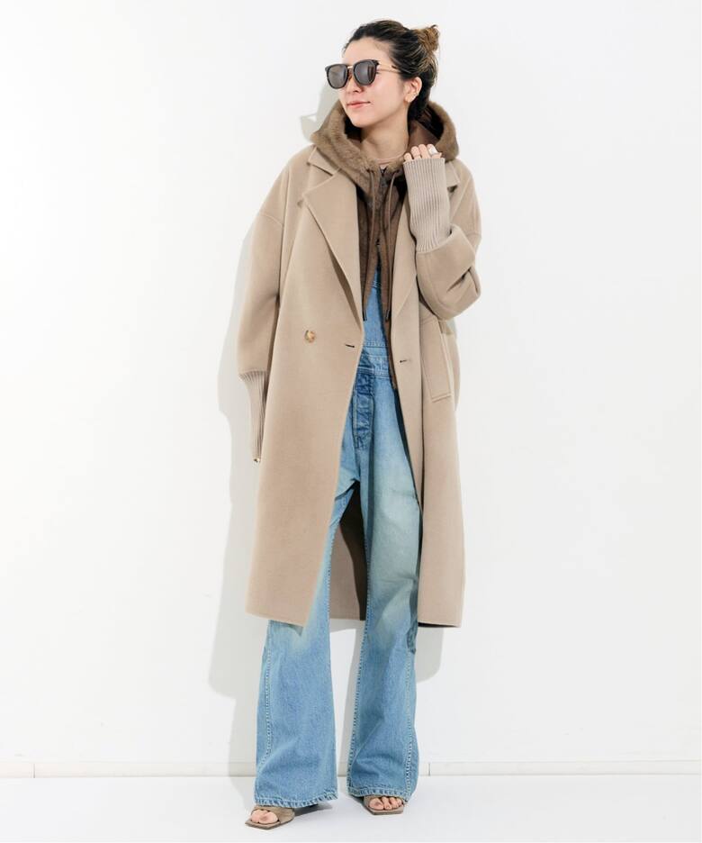 LOU ANDREA/ルーアンドレア】 HOOD VEST（ジレ）｜L