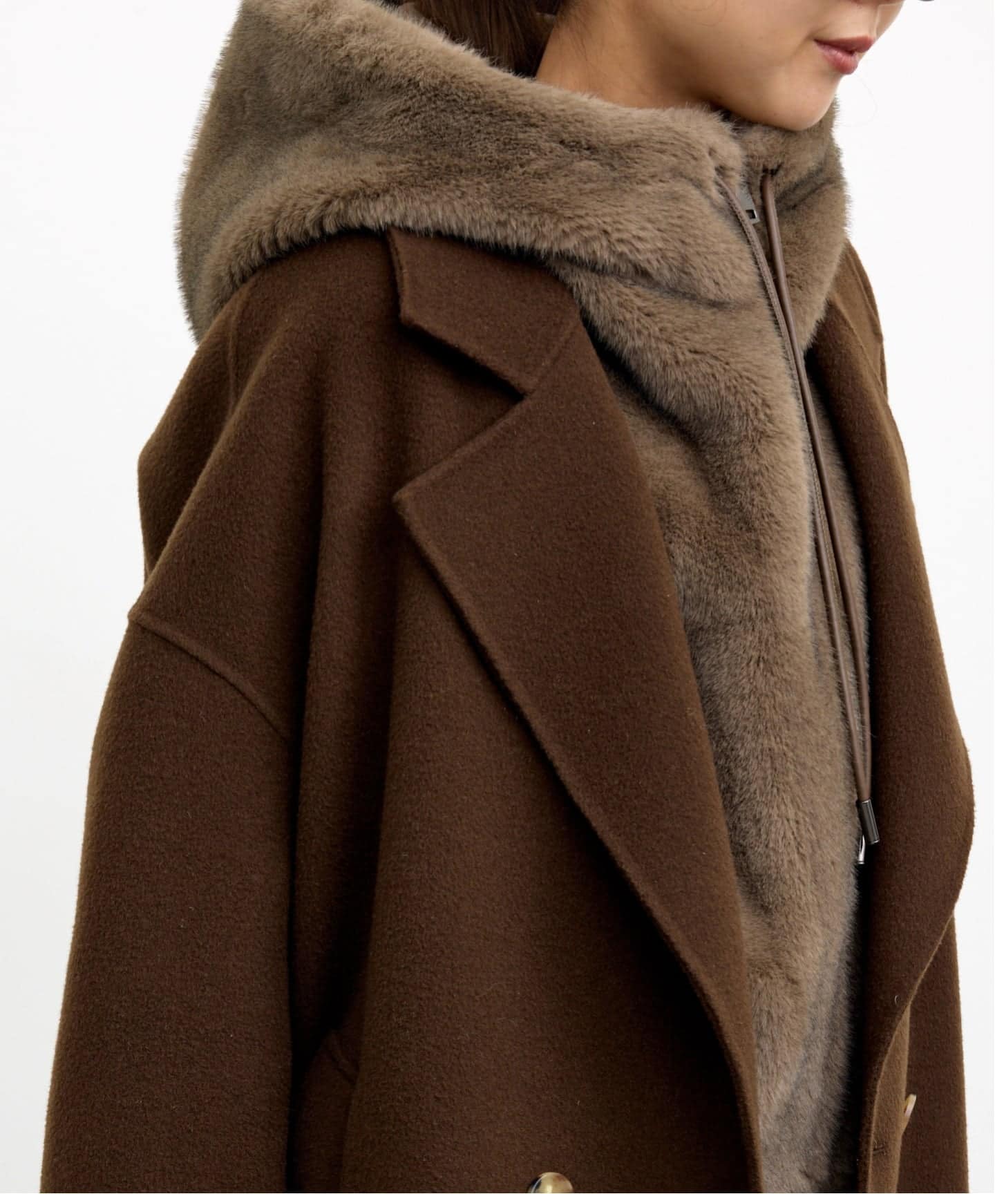 美品★LOU ANDREA★人気完売モデル★HOODIE COAT★ベージュ LOU ANDREA/ルーアンドレア】 HOOD VEST（ジレ）｜L'Appartement