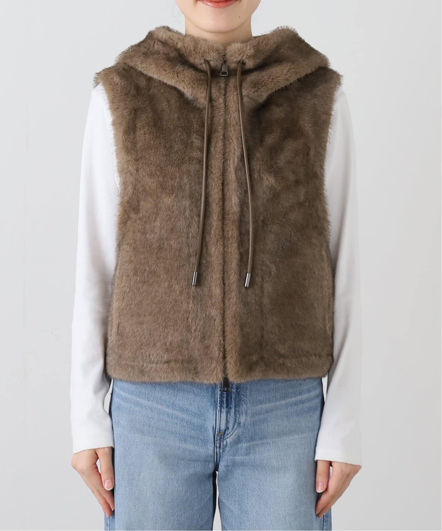 L'Appartement LOUANDREA/ルーアンドレアHOOD VEST LOU ANDREA/ルーアンドレア】 HOOD VEST（ジレ）｜L'Appartement