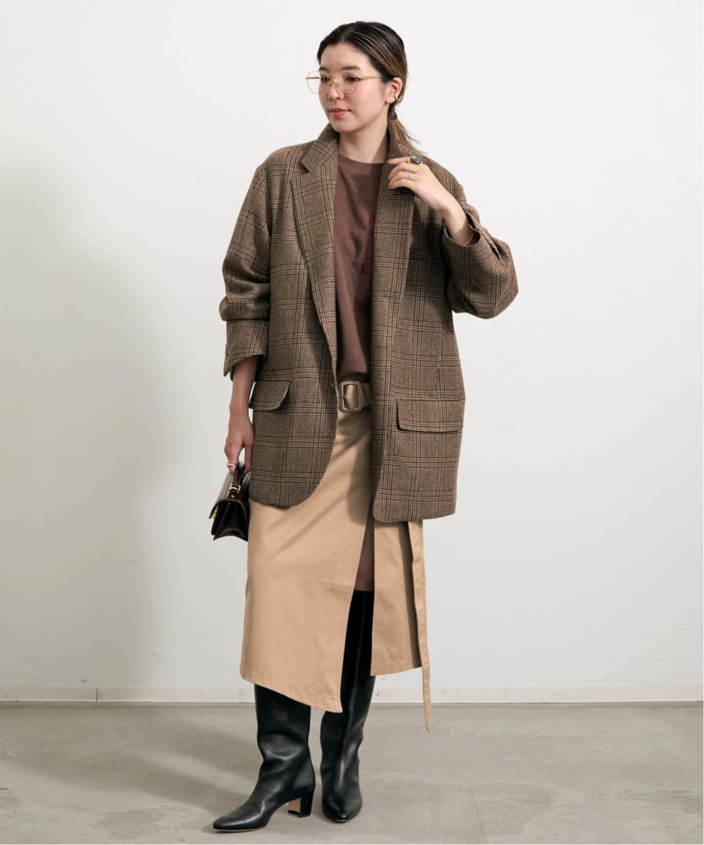 COUTURE D'ADAM/クチュールドアダム】 GLENCHCK BIG JACKET