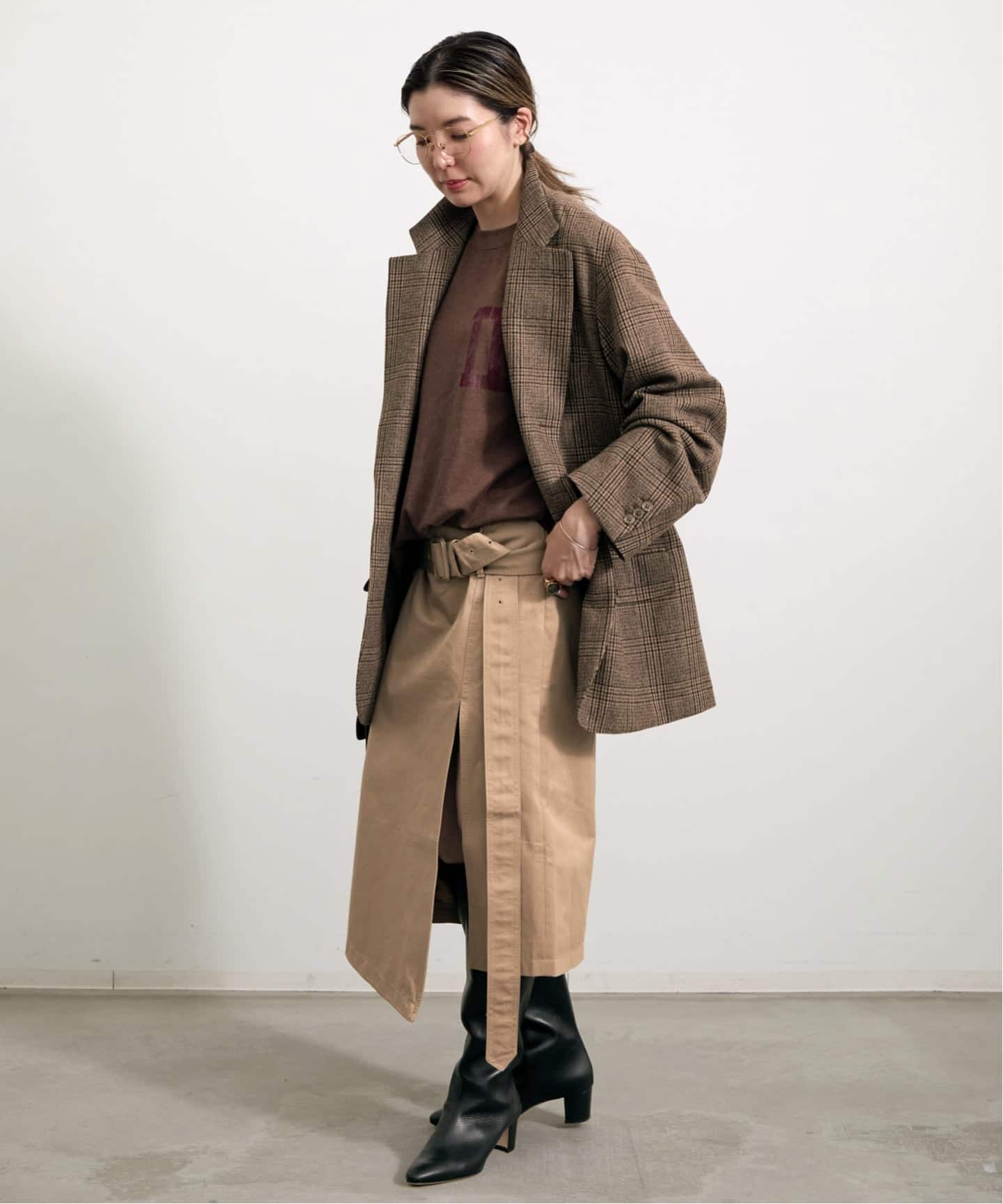 COUTURE D'ADAM/クチュールドアダム】 GLENCHCK BIG JACKET