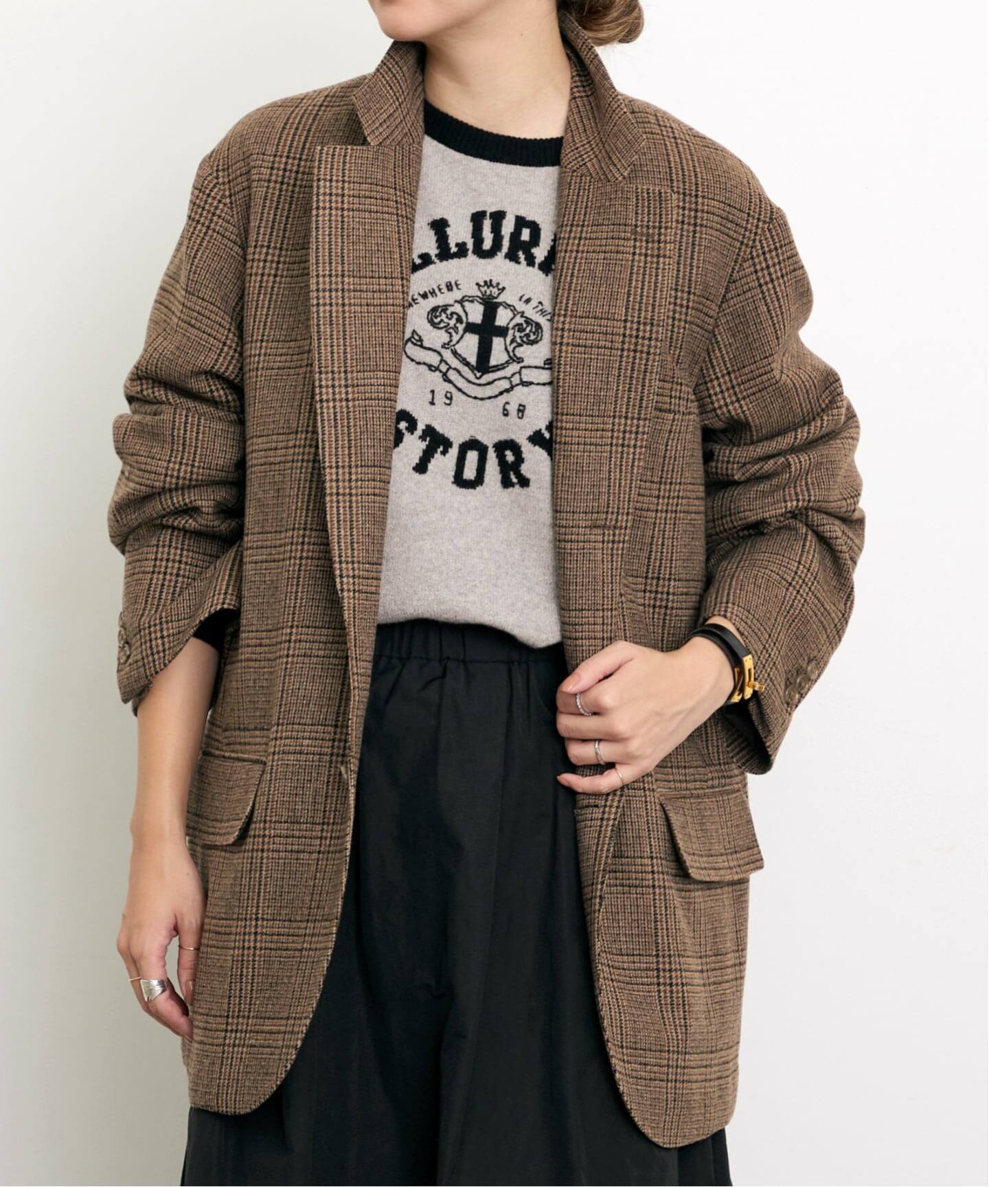 COUTURE D'ADAM/クチュールドアダム】 GLENCHCK BIG JACKET