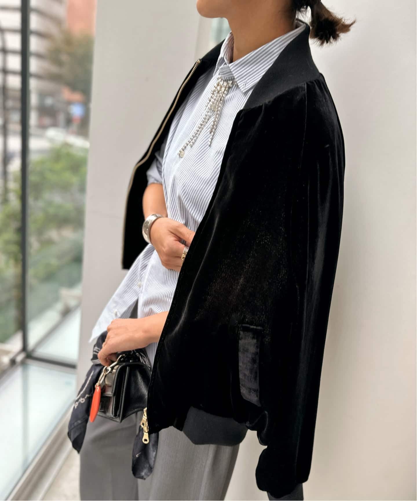 アパルトモン・AP STUDIO クチュールドアダム　ベルベットジャケット COUTURE D'ADAM/クチュールドアダム】 VELVET DRESS JACKET