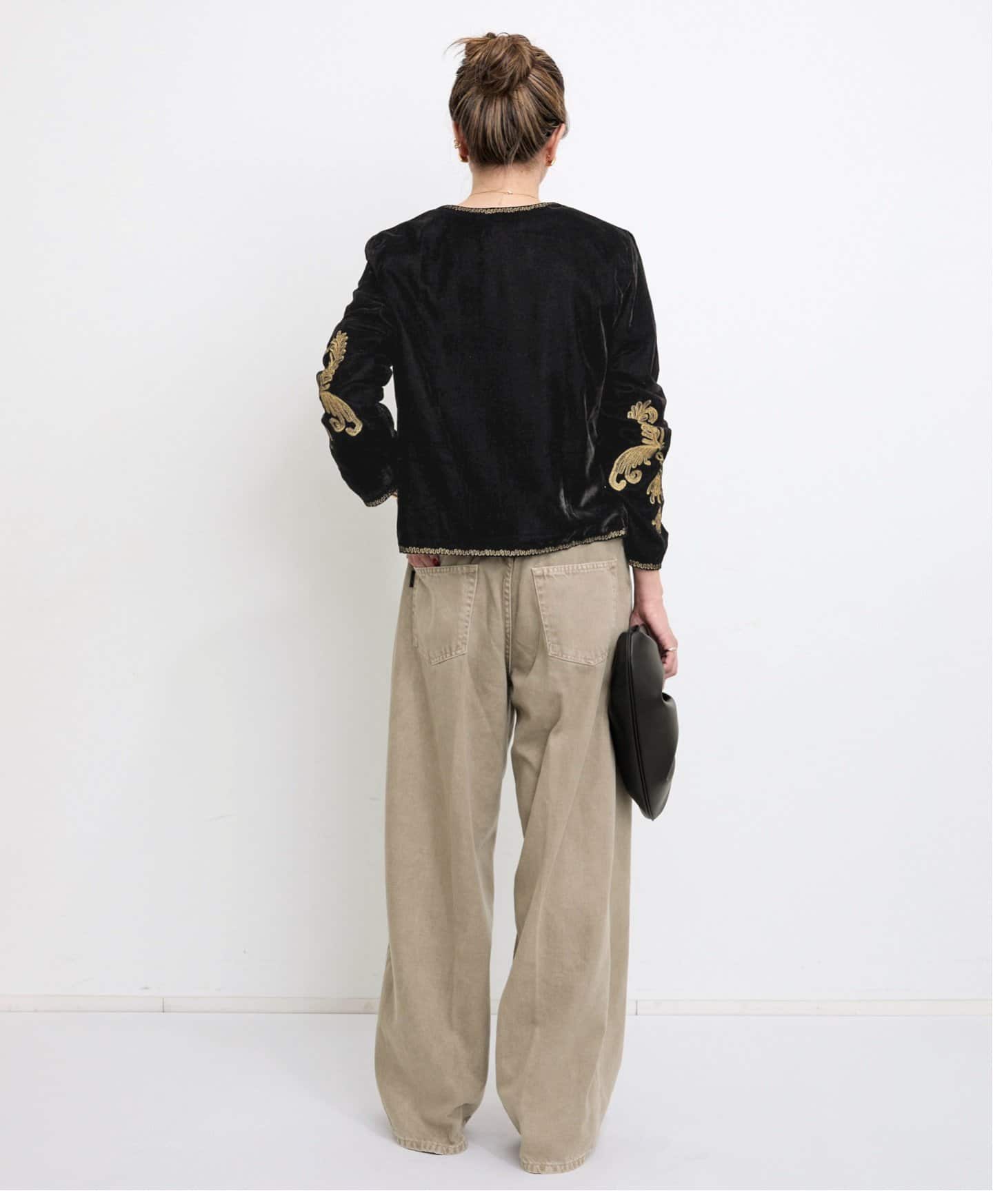 COUTURE D'ADAM/クチュールドアダム】 VELVET EMBROIDERY JACKET