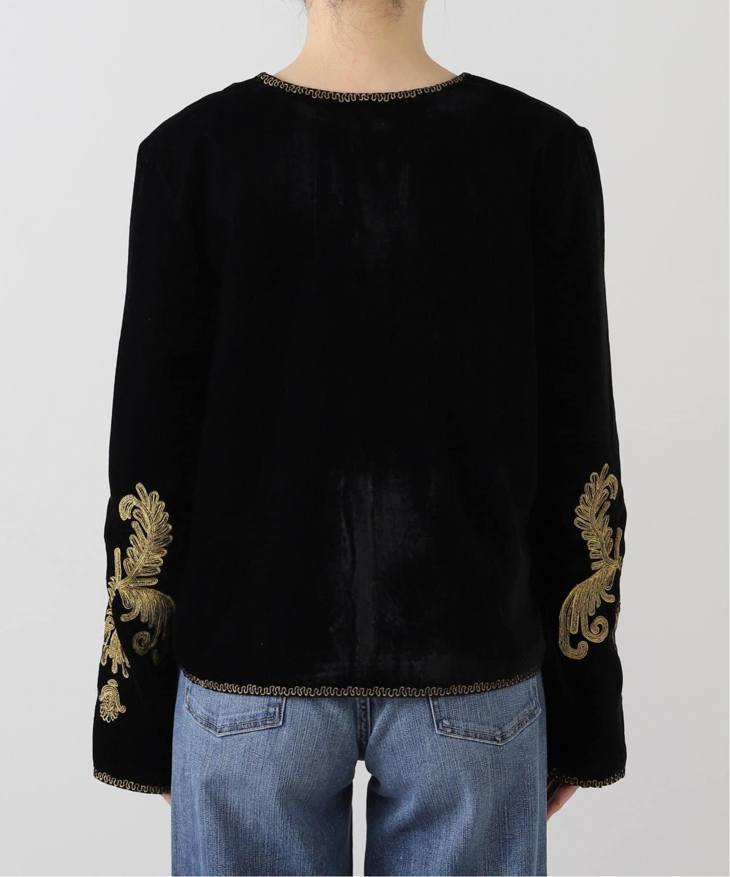 COUTURE D'ADAM/クチュールドアダム】 VELVET EMBROIDERY JACKET