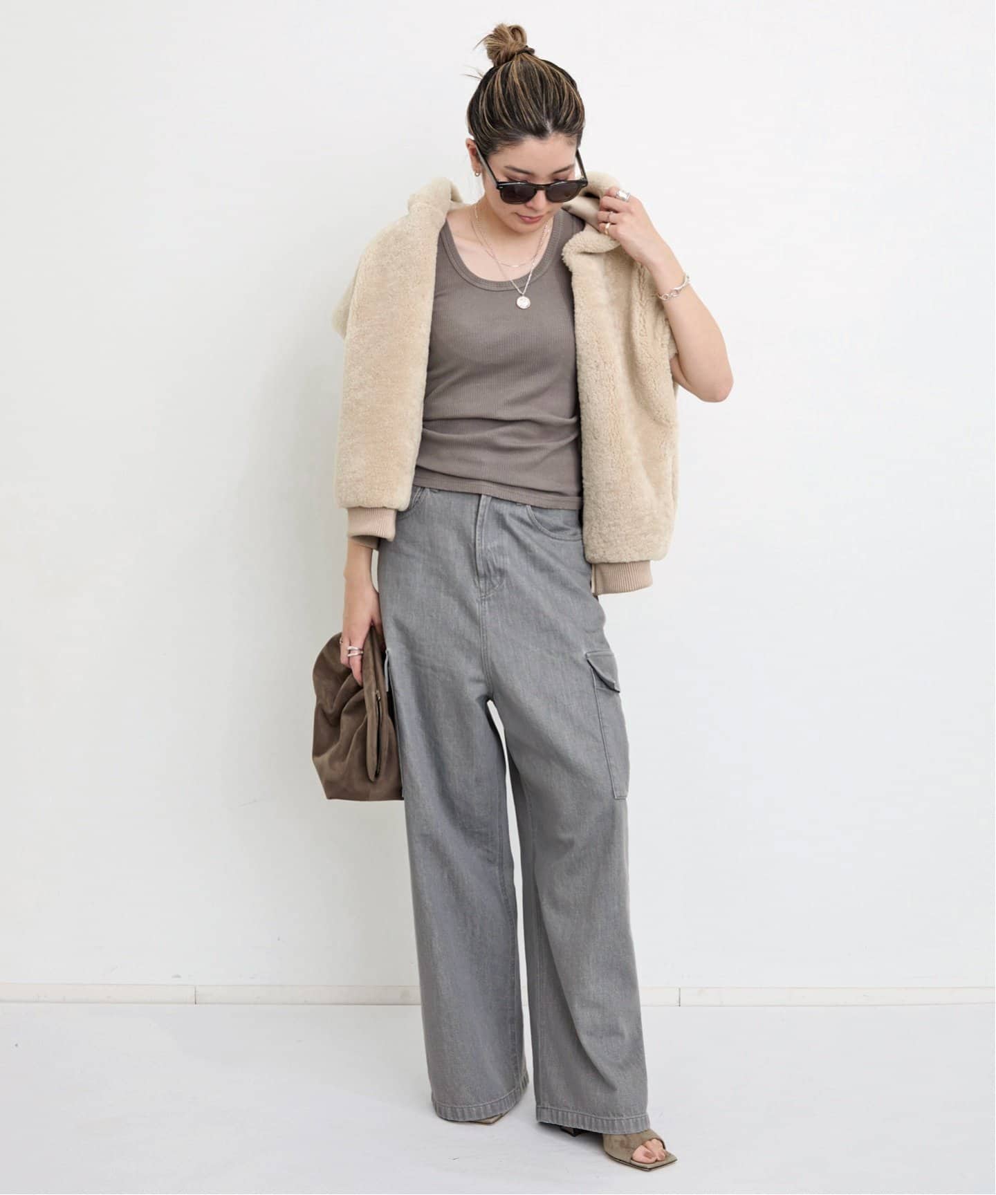 VENTCOUVERT/ヴァンクヴェール】 MOUTON VEST（ベスト）｜L