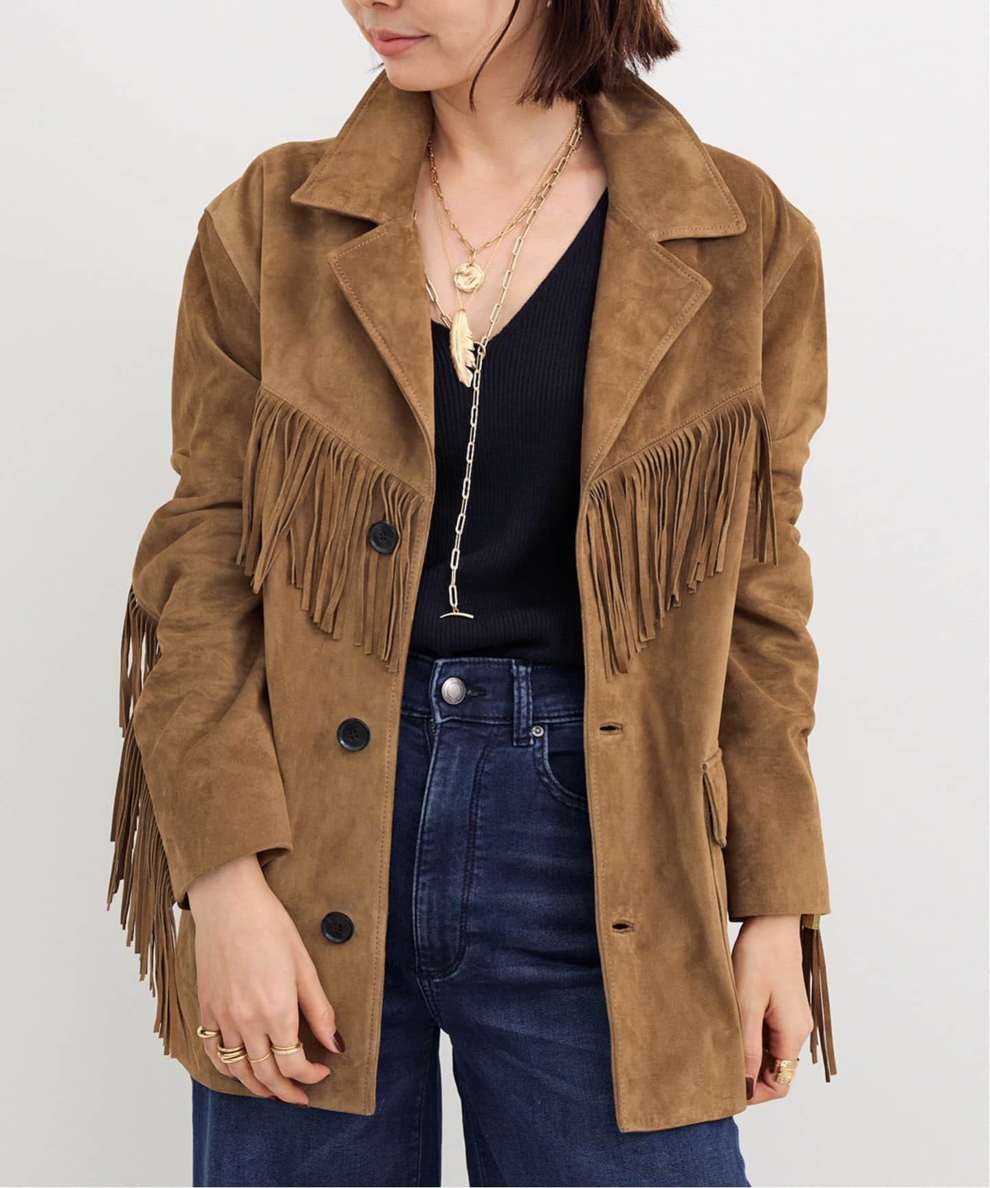 NILI LOTAN/ニリ ロタン】 MAELLE FRINGE JACKET（その他