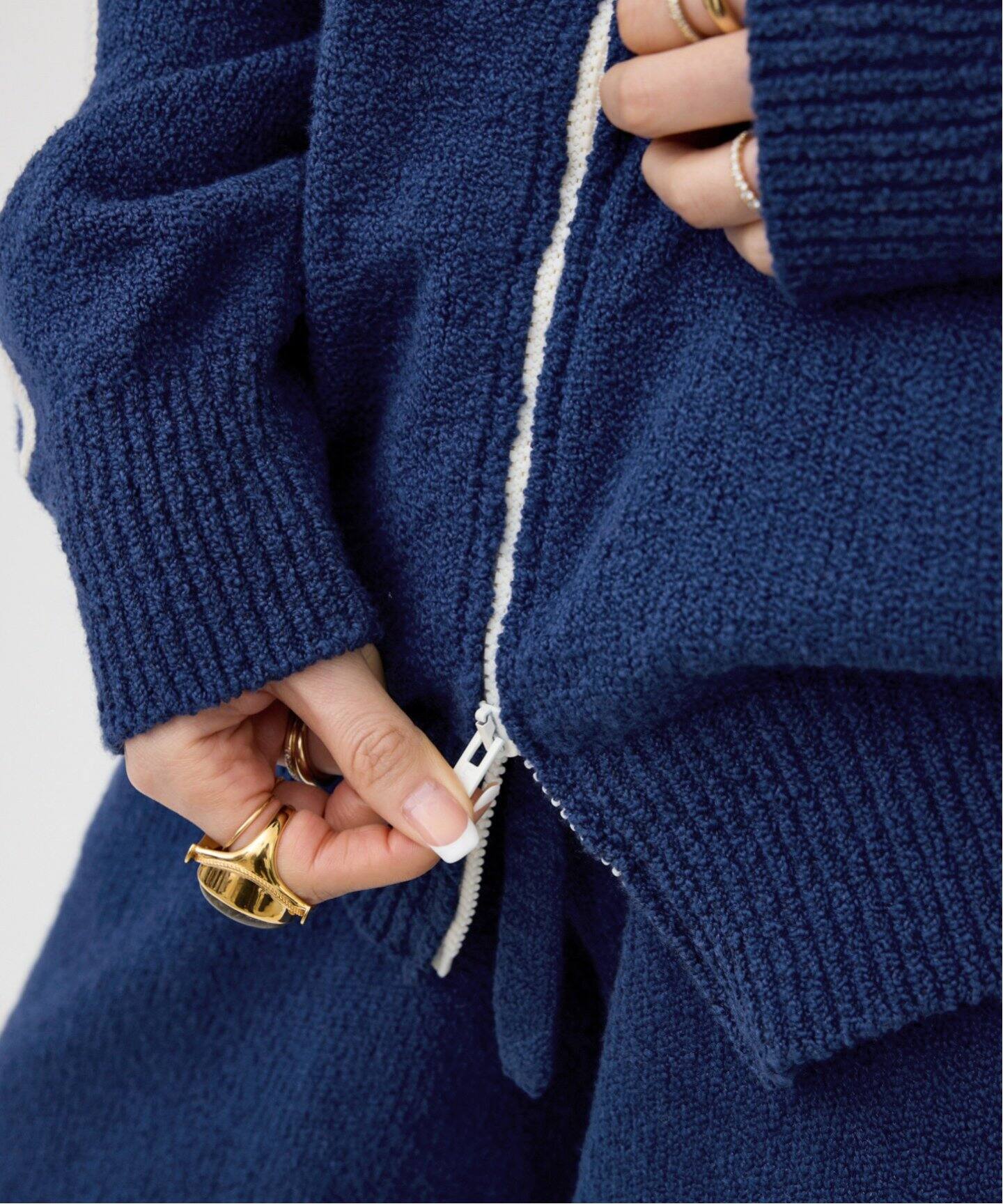 LANEUS/ラネウス】 KNITTED BOMBER JACKET（その他ジャケット・スーツ 