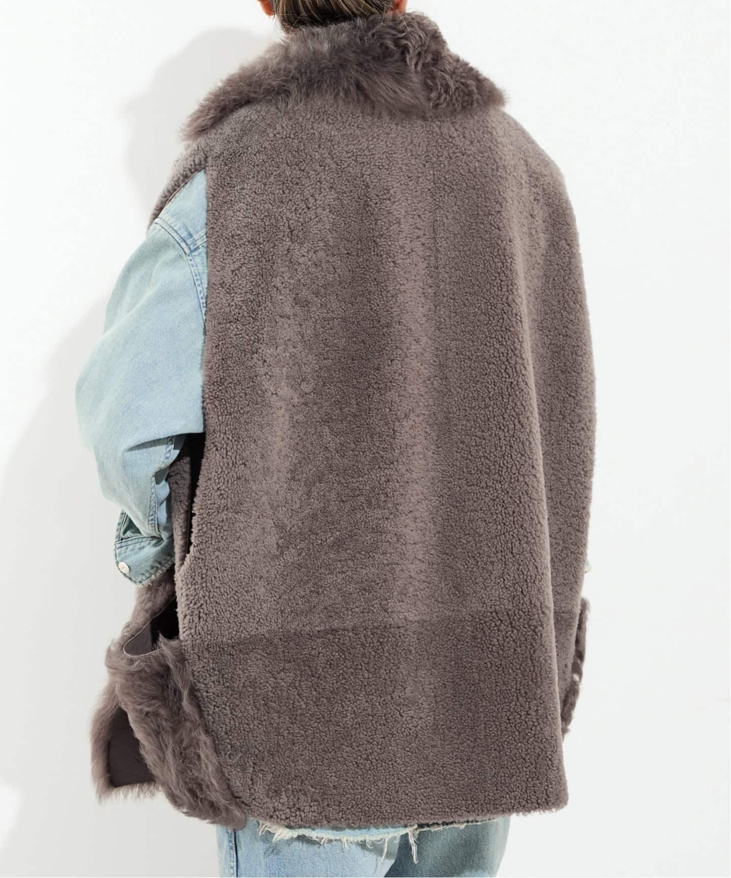 予約》【BLANCHA/ブランカ】 MOUTON VEST（ベスト）｜L