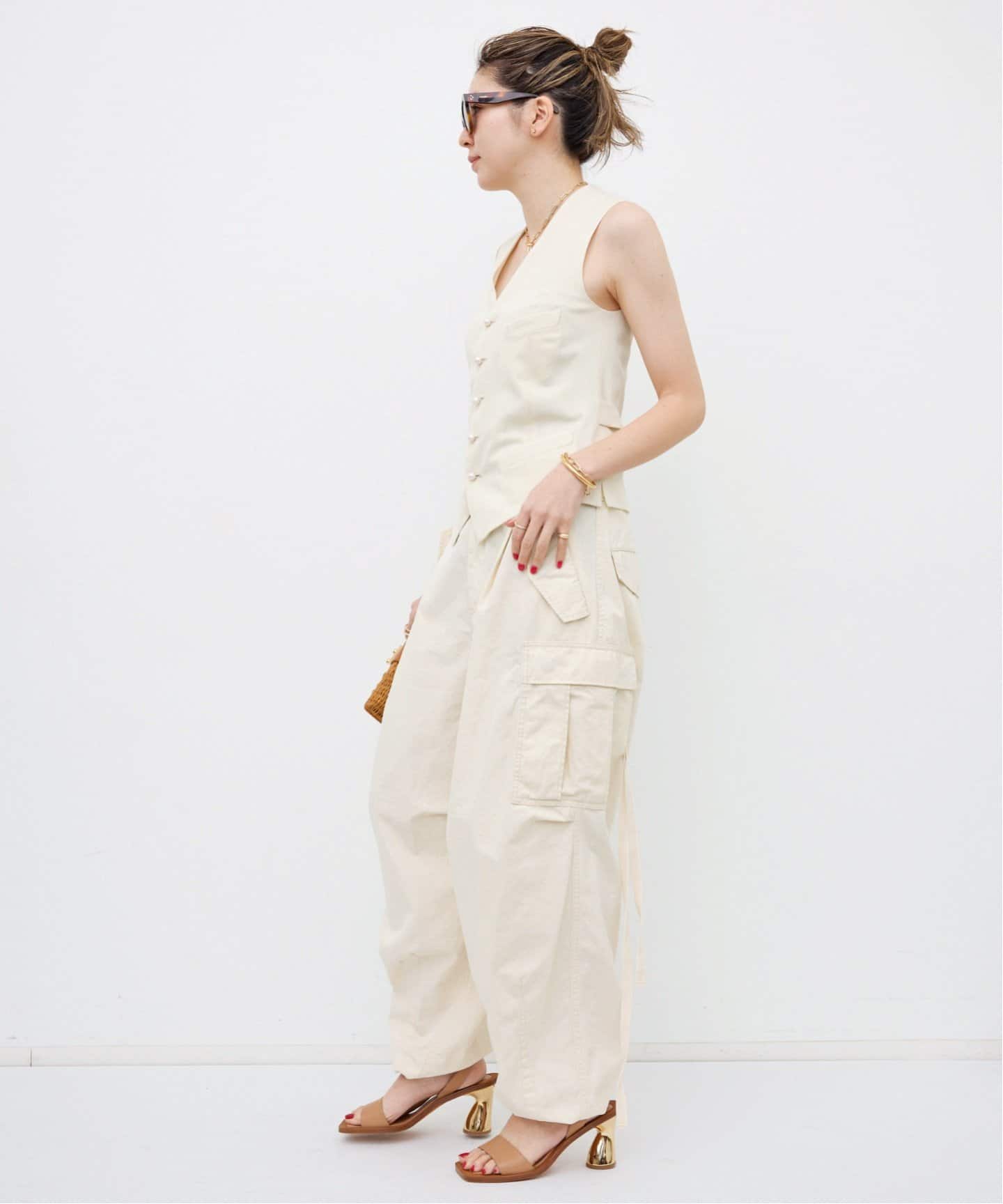 MADISON BLUE/マディソン ブルー】 SLIM FIT VEST PEARL（ジレ