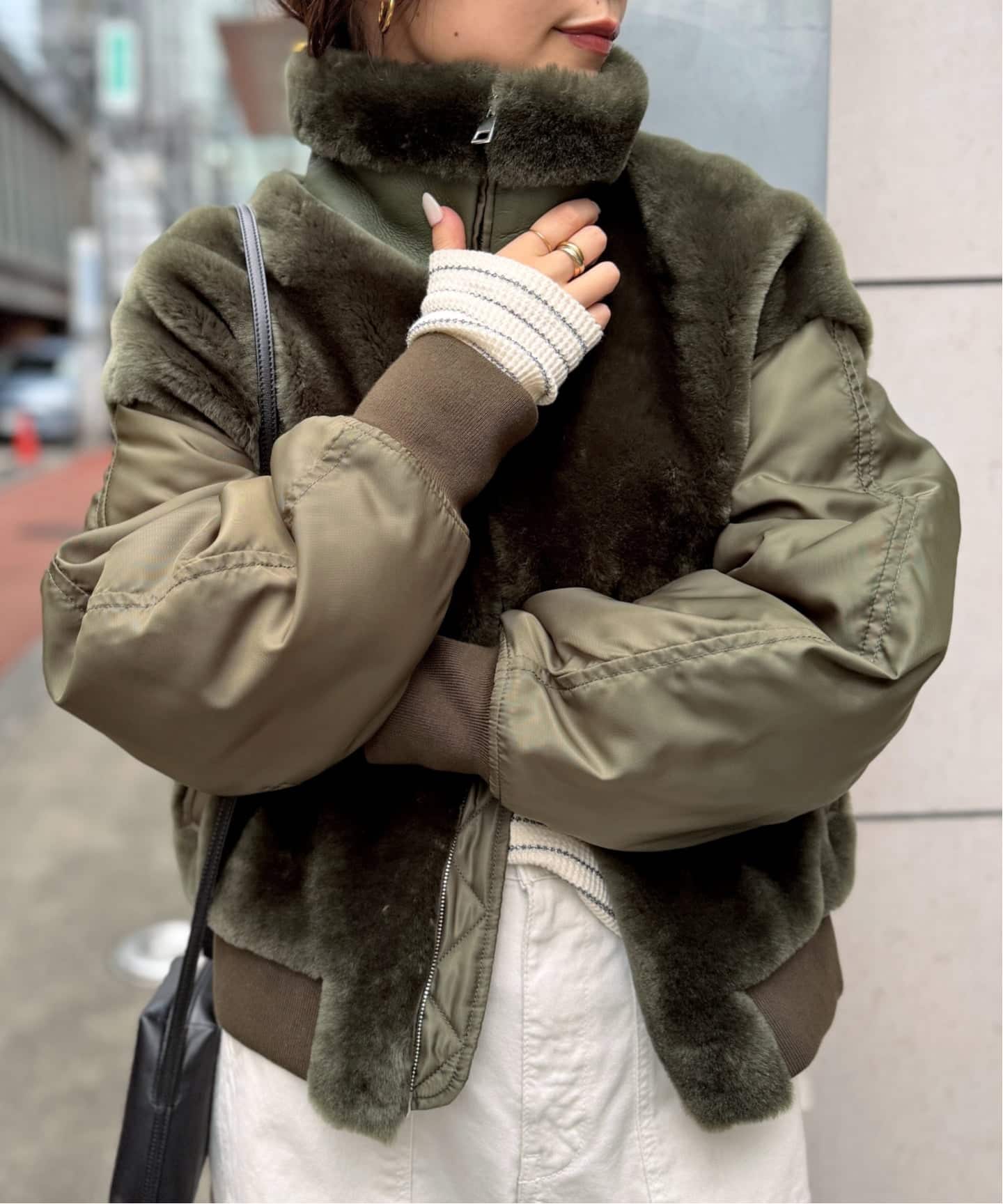 BLANCHA/ブランカ】 MOUTON BLOUSON（その他ブルゾン／アウター）｜L