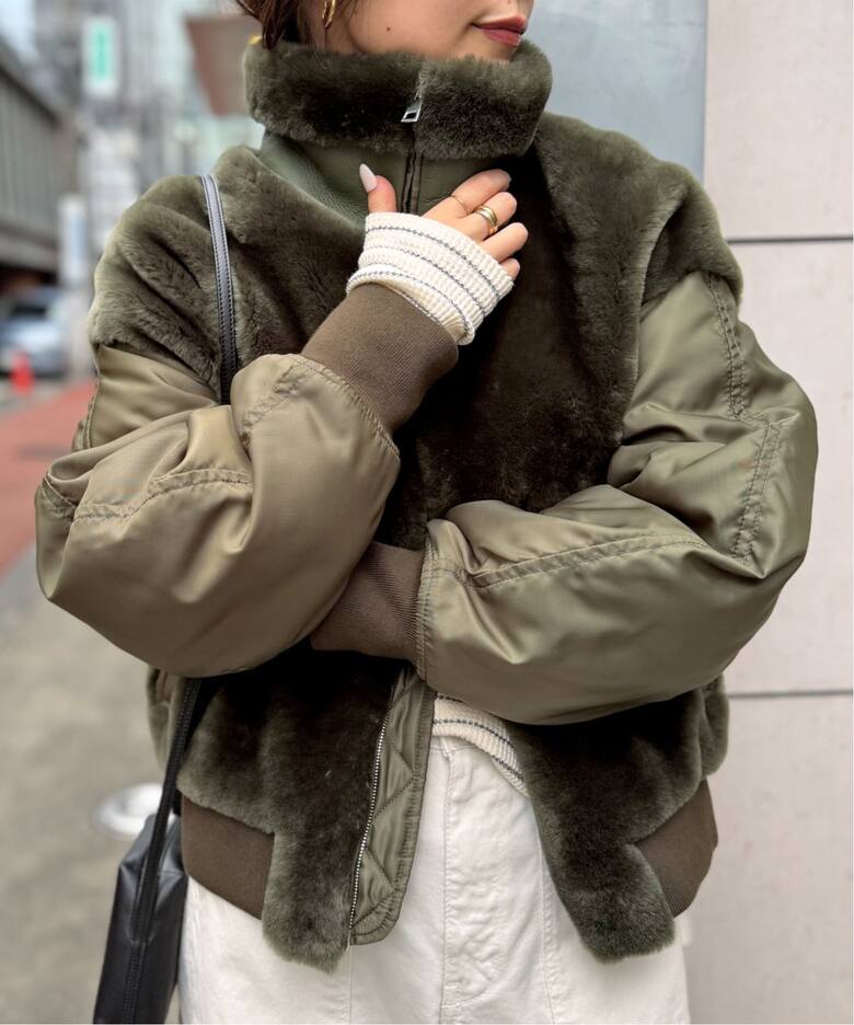 BLANCHA/ブランカ】 MOUTON BLOUSON（その他ブルゾン／アウター）｜L 